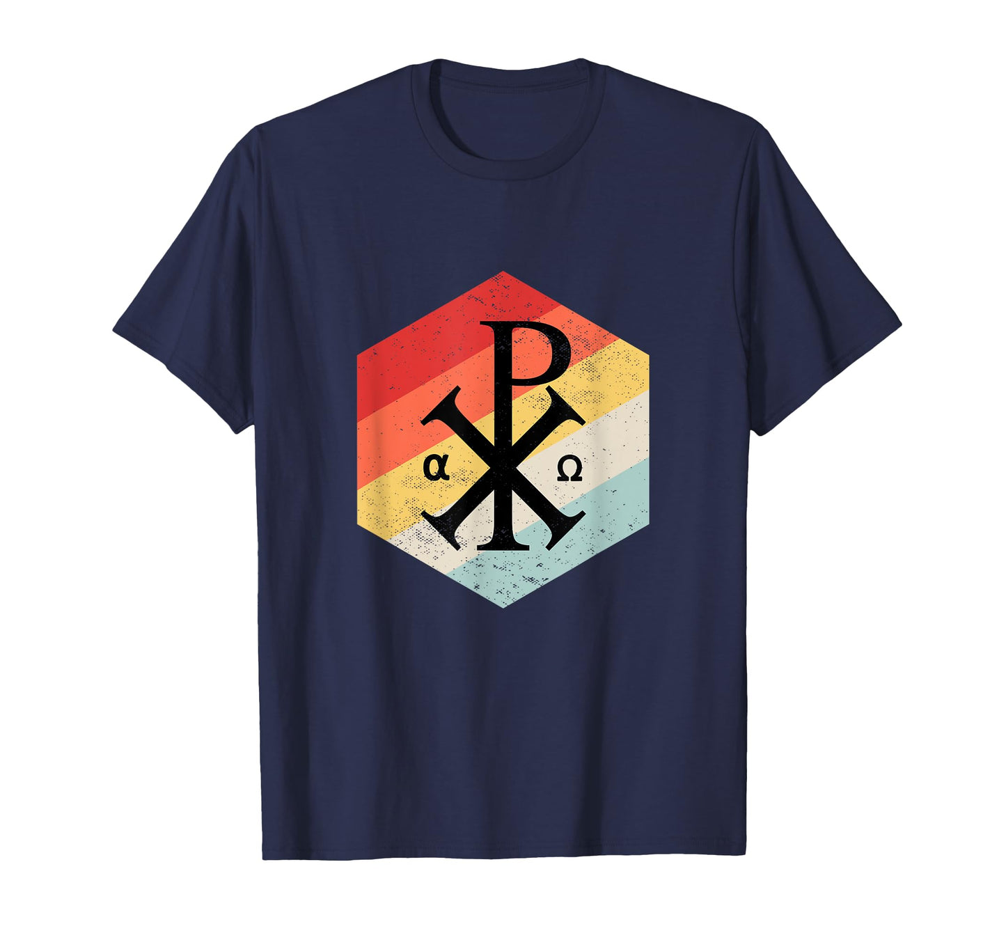 Chi Rho Symbol Motif Jesus Constantine Cross Christian T-Shirt