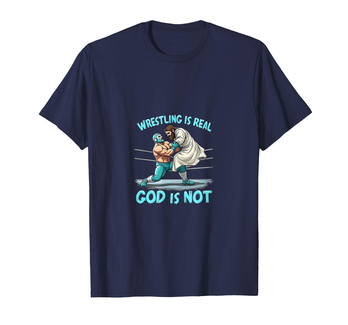 Atheist Wrestling Funny Jesus Humor T-Shirt