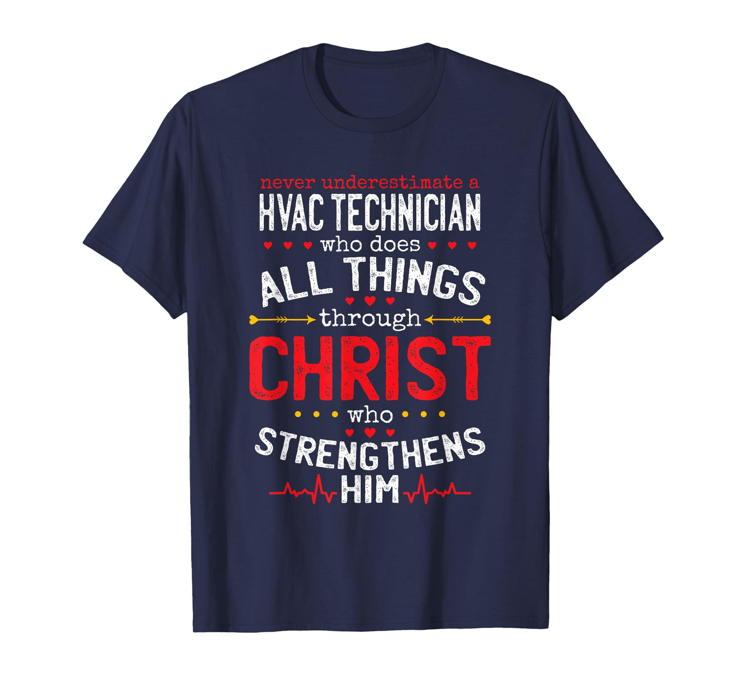 Christian Hvac Technician And Christianity Hvac Tech T-Shirt