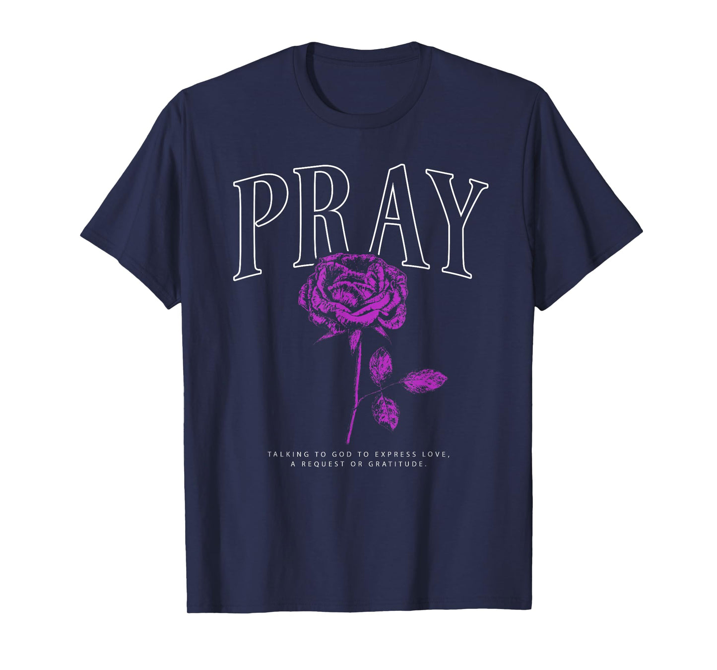 Christian Y2K Graphic Tee Faith Streetwear Pray T-Shirt