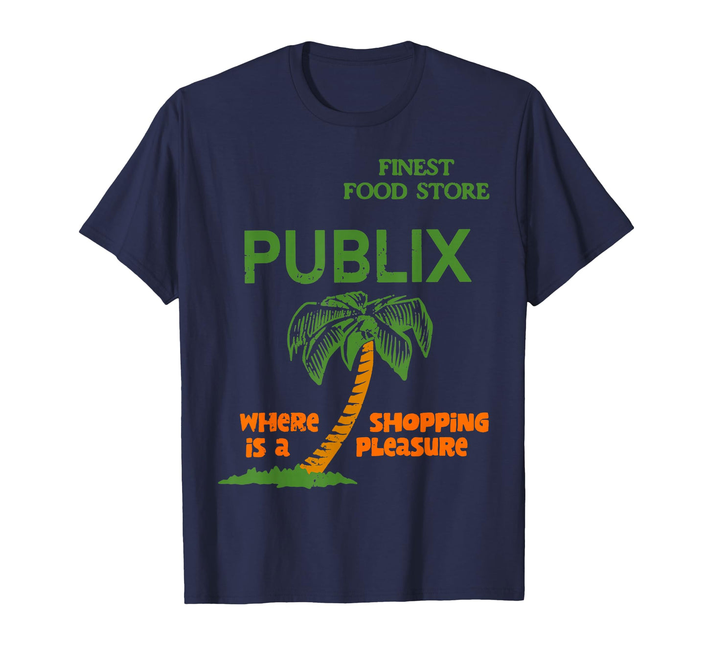 Vintage Publix Where is A Shopping Quote Palm Tree Funny T-Shirt