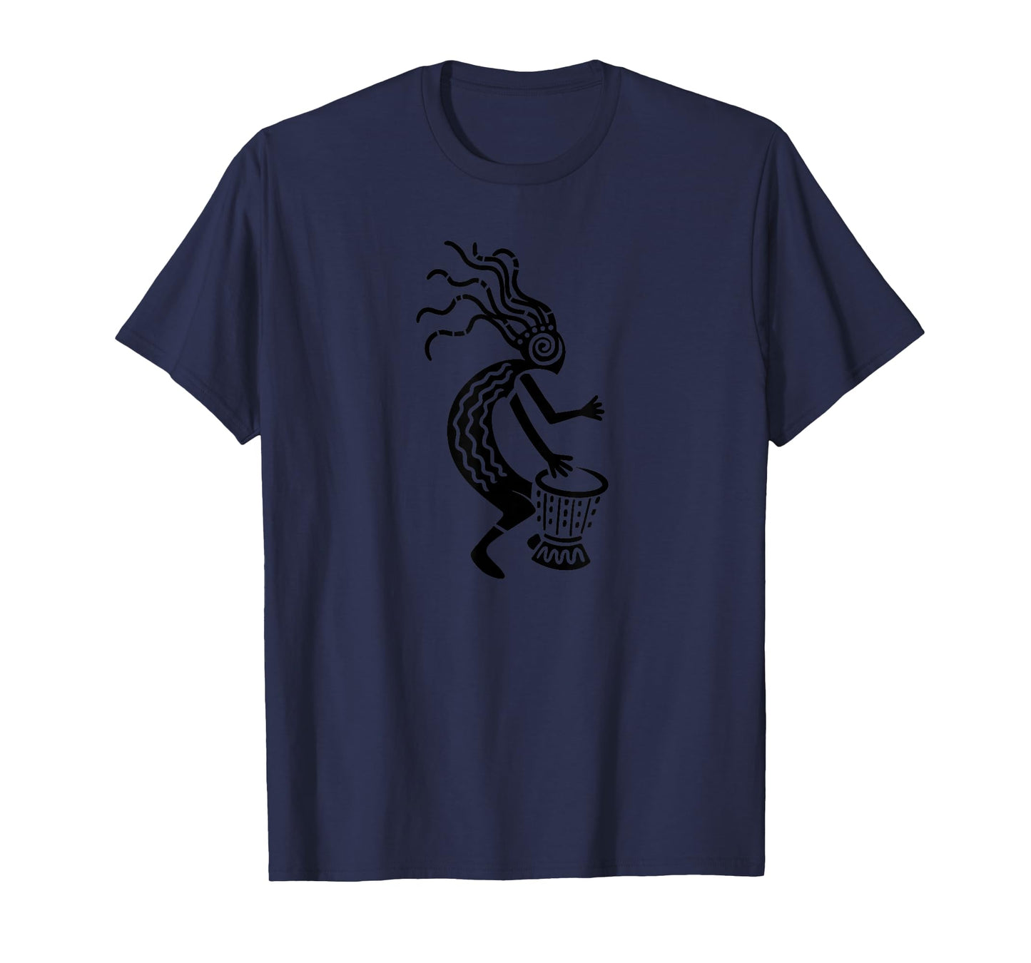 Kokopelli God with Drum Symbol of Fertility and Joy T-Shirt