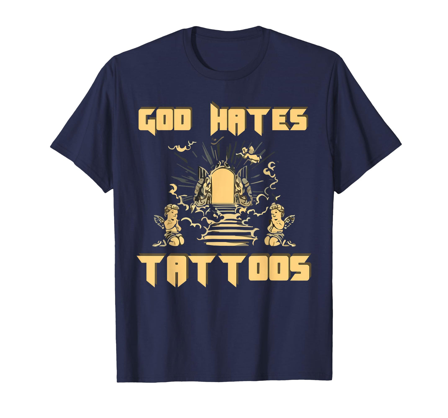 God Hates Tattoos Christian Bible Jesus Anti Tattoo Religion T-Shirt