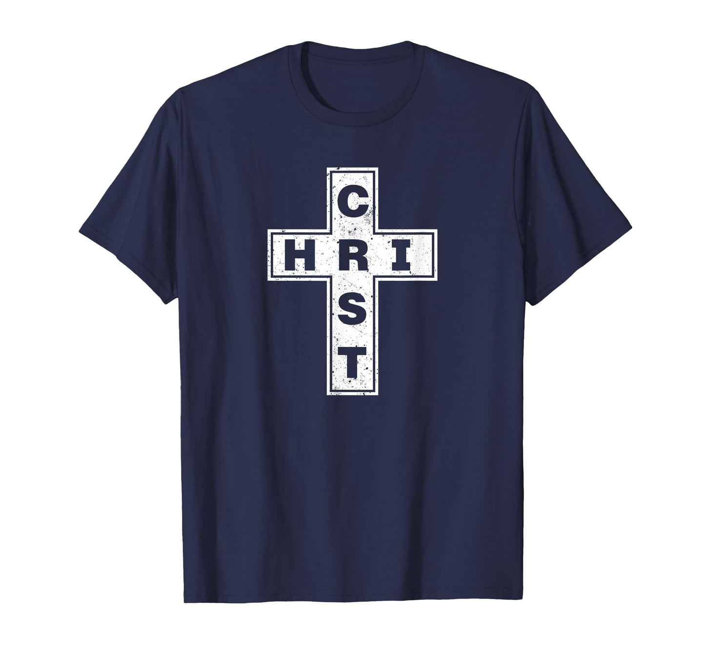 Jesus Christ Cross Subtle Christian Minimal Religious Faith T-Shirt