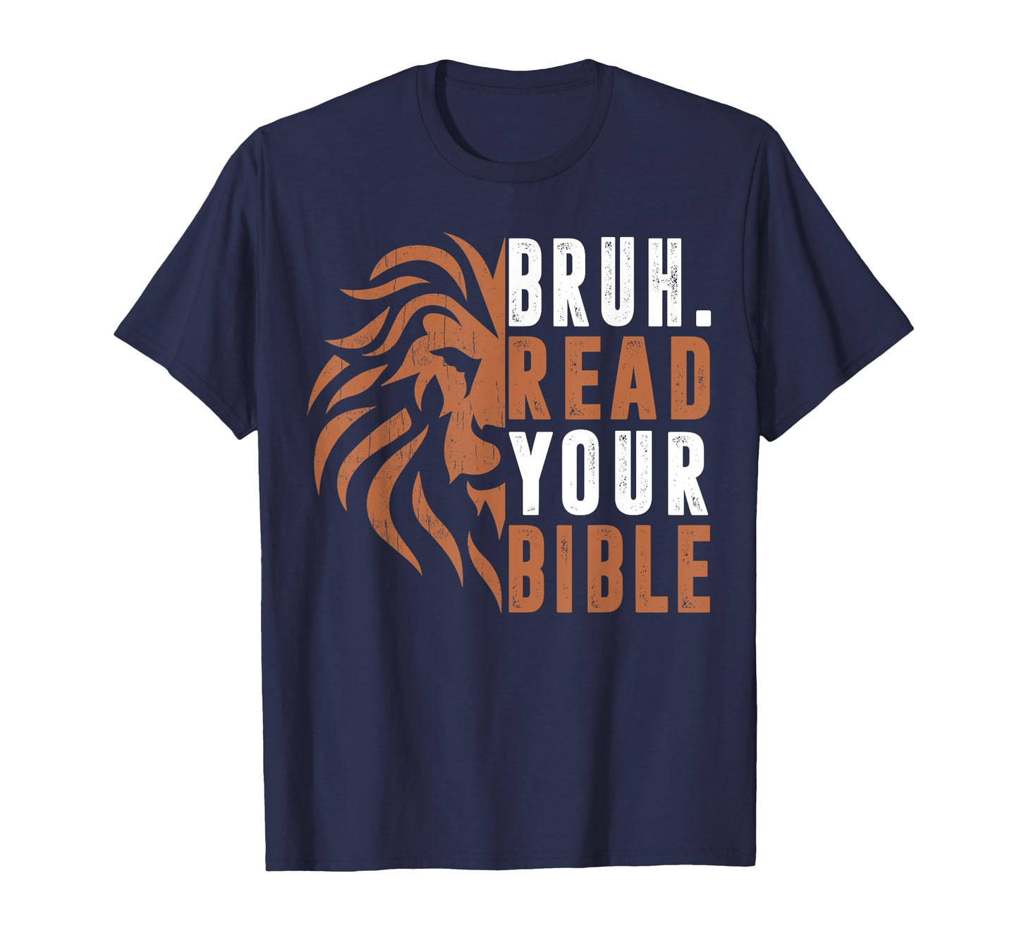 Men Bruh Read Your Bible Dad Boy Funny Christian Religious T-Shirt