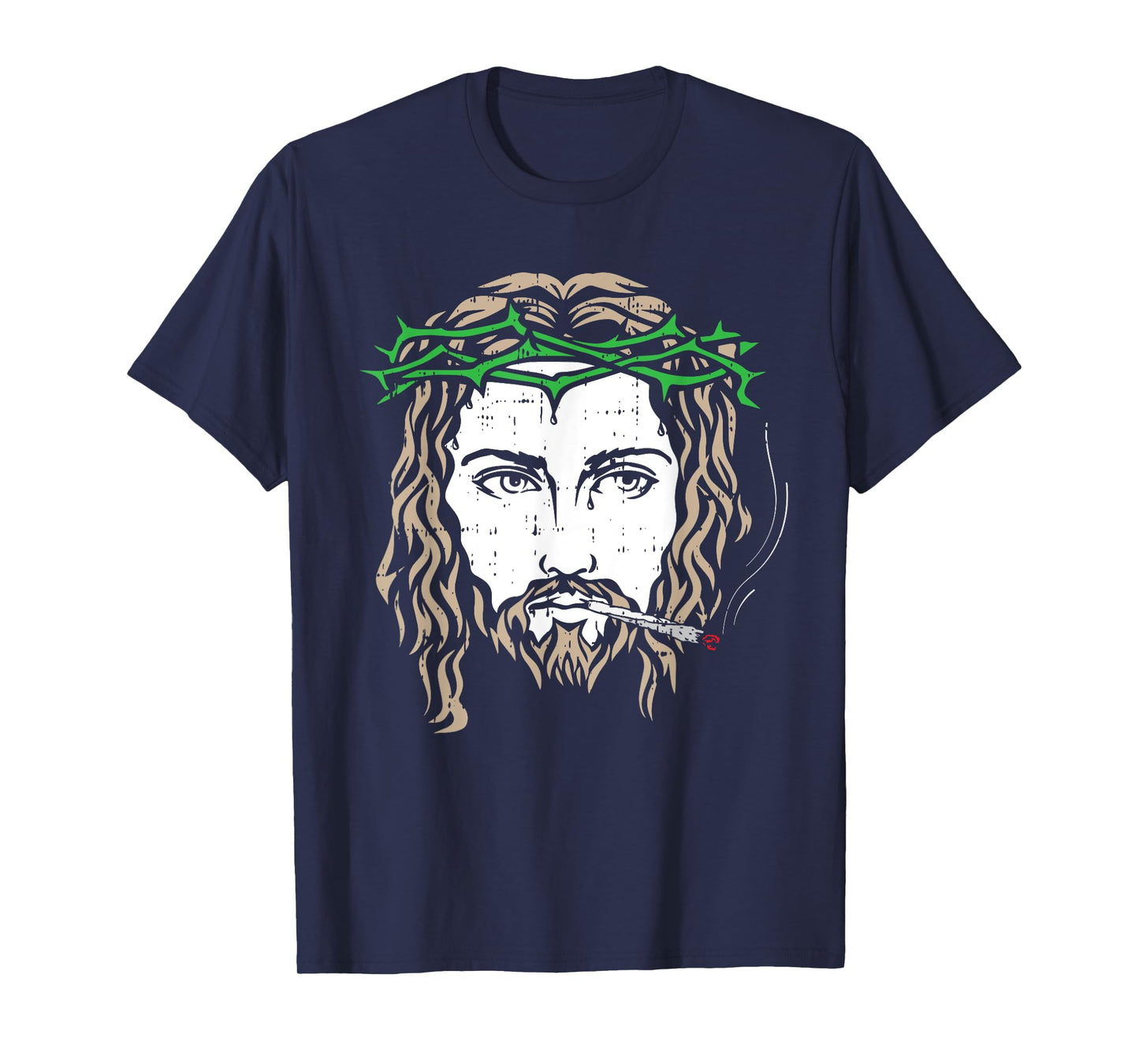 Jesus Smoking Joint Weed Blunt Christian Cool Stoner Gifts T-Shirt