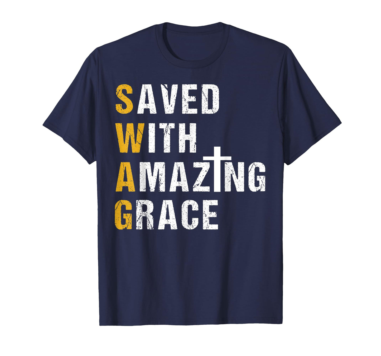 Saved With Amazing Grace T Shirt Christian Gift Swag T Shirt
