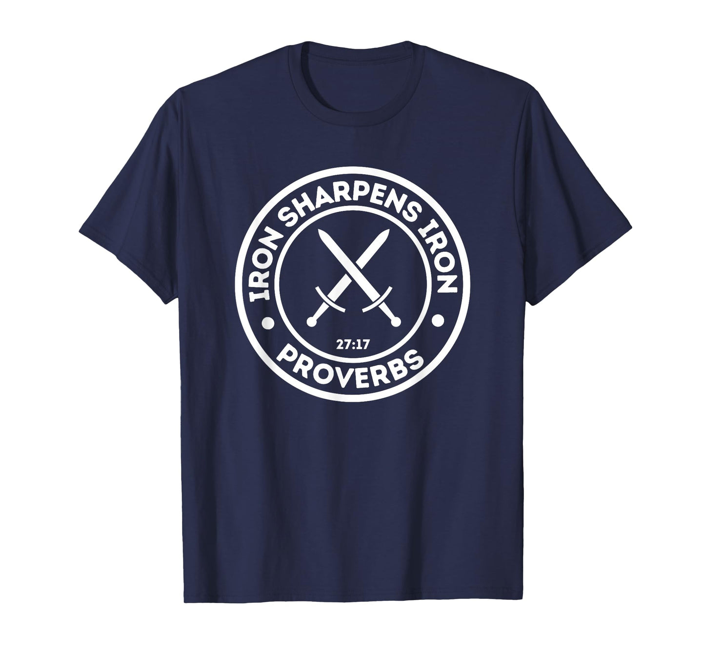 Iron Sharpens Iron Christian Print T-Shirt