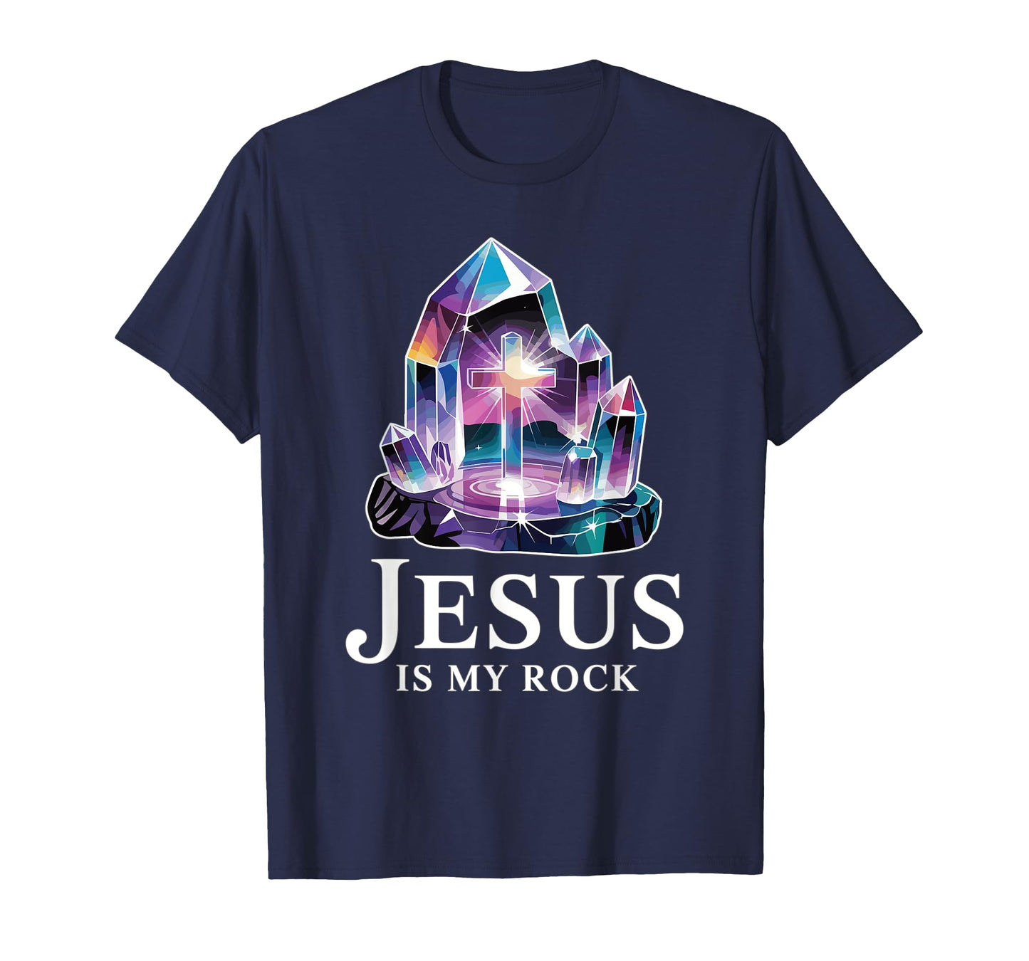Jesus Is My Rock Bible Verse Christian T-Shirt