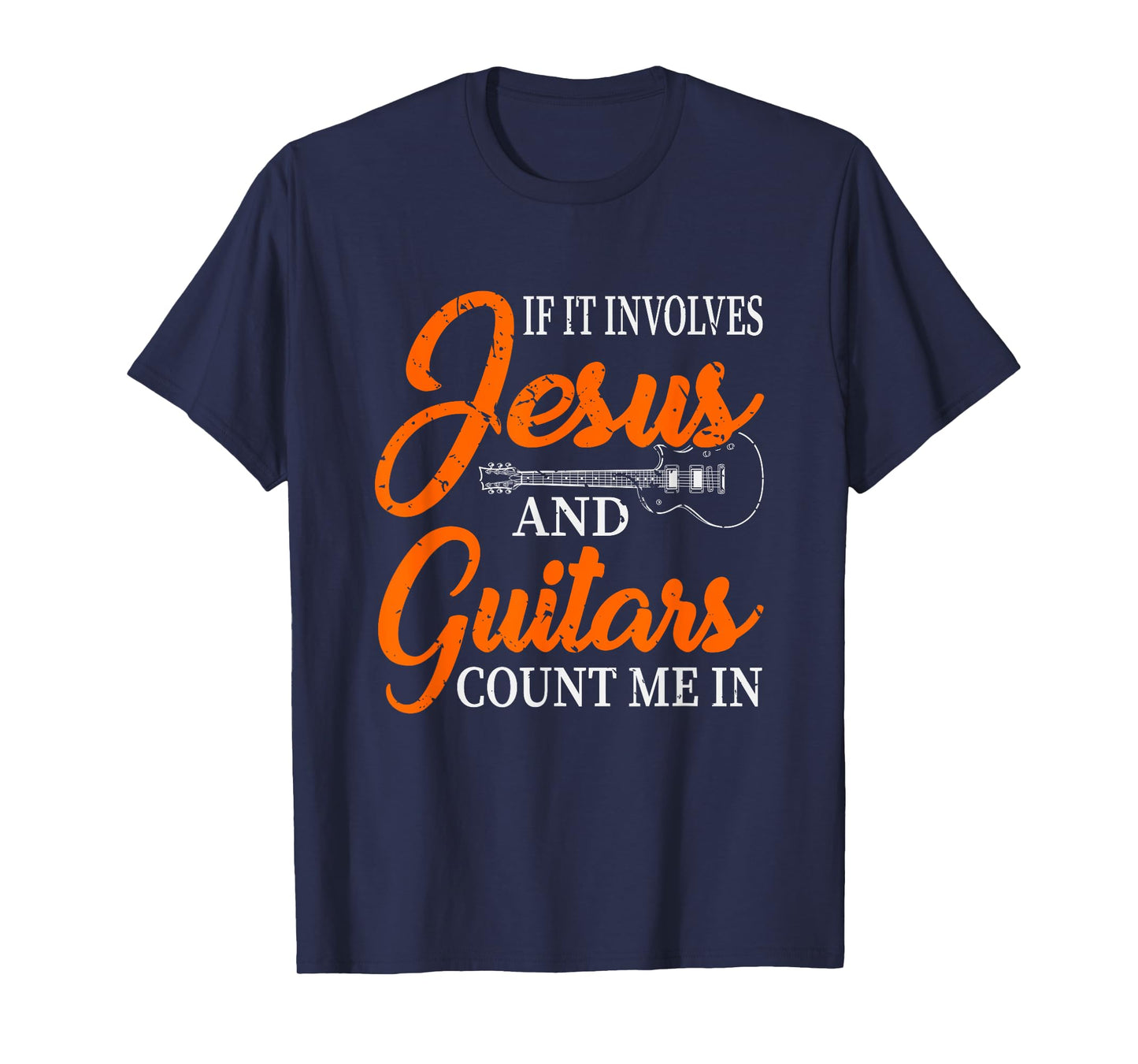 Funny Guitarist Christian Religious Guitar Player Gift Jesus T-Shirt