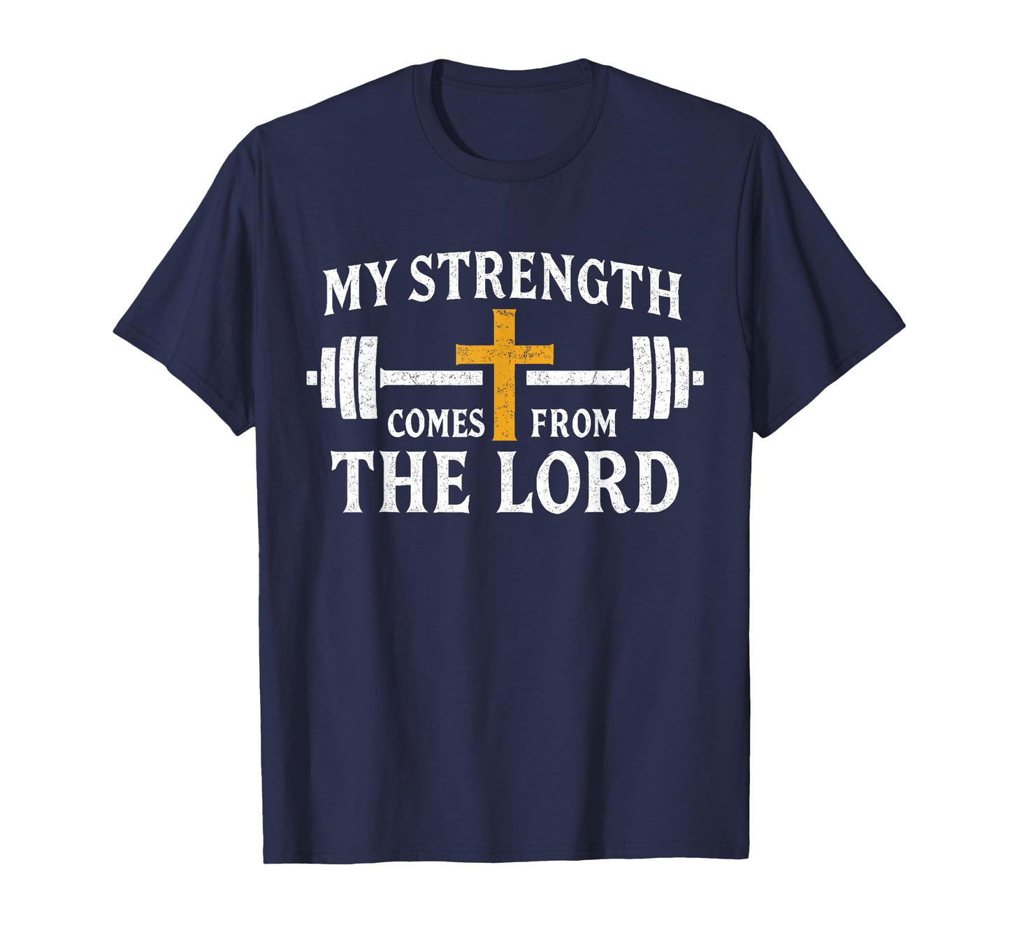 My Strength Christian Men Bible Verse Gym Workout Faith T-Shirt