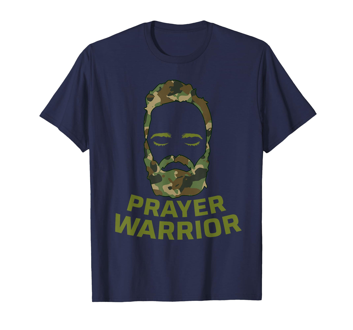 Prayer Warrior Men Camo God Jesus T-Shirt