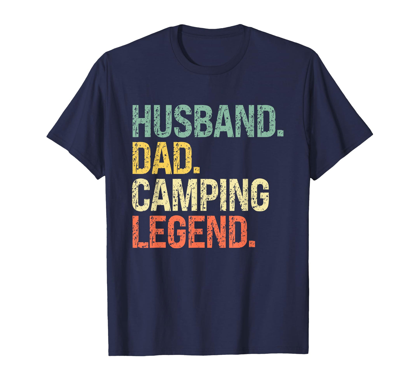 Husband Dad Camping Legend Father's Day Campfire T-Shirt
