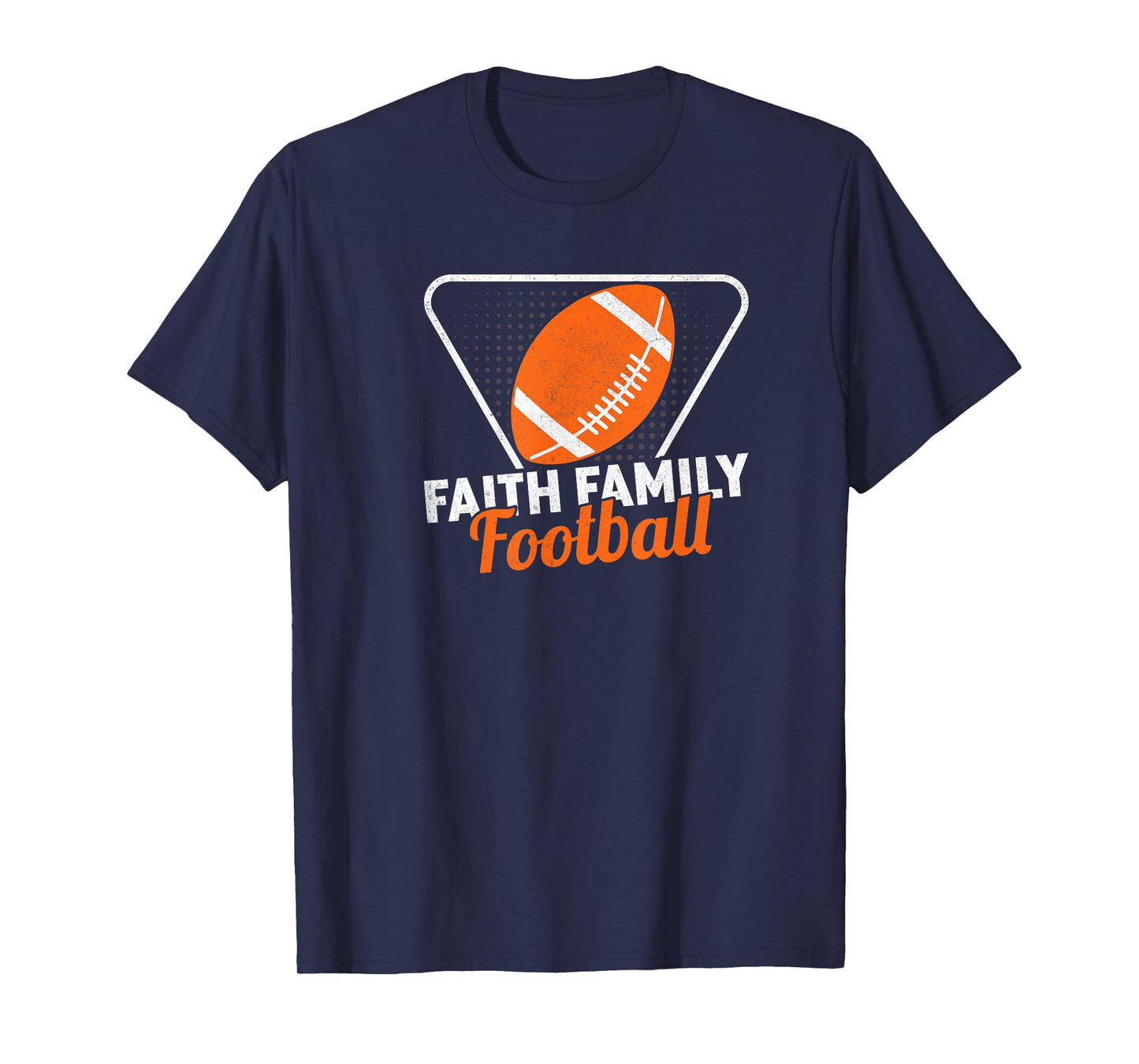Football Family Faith Football T-Shirt
