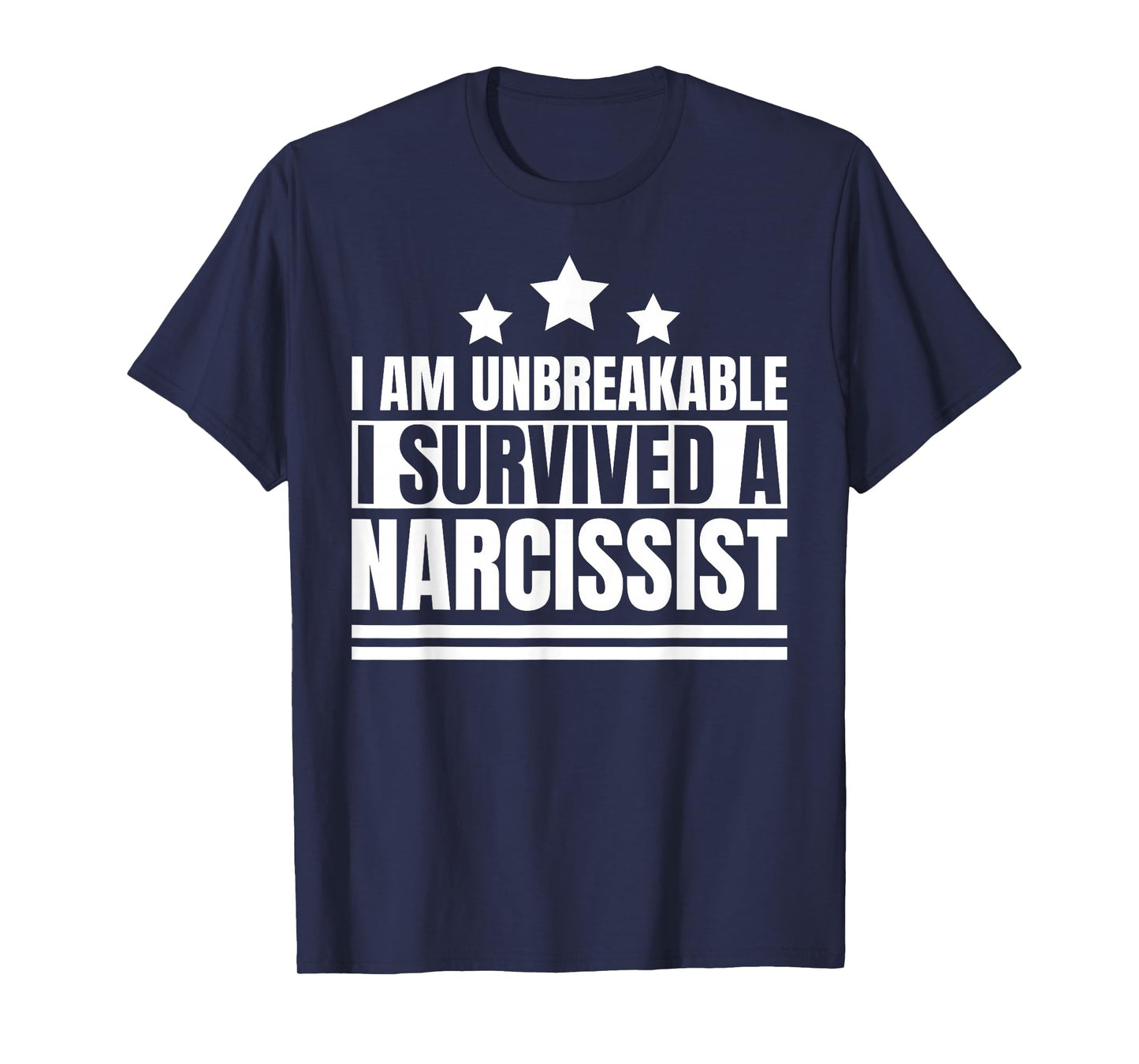 Divorced Domestic Violence Abuse Awareness Funny T I am Unbreakable I survived a Narcissist Divorce Survivor T-Shirt, Small, Black