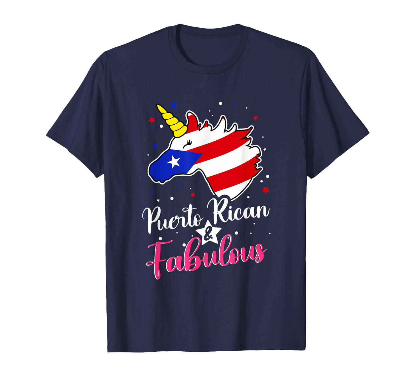 Puerto Rican And Fabulous Unicorn Puerto Rico Flag Girls T-Shirt
