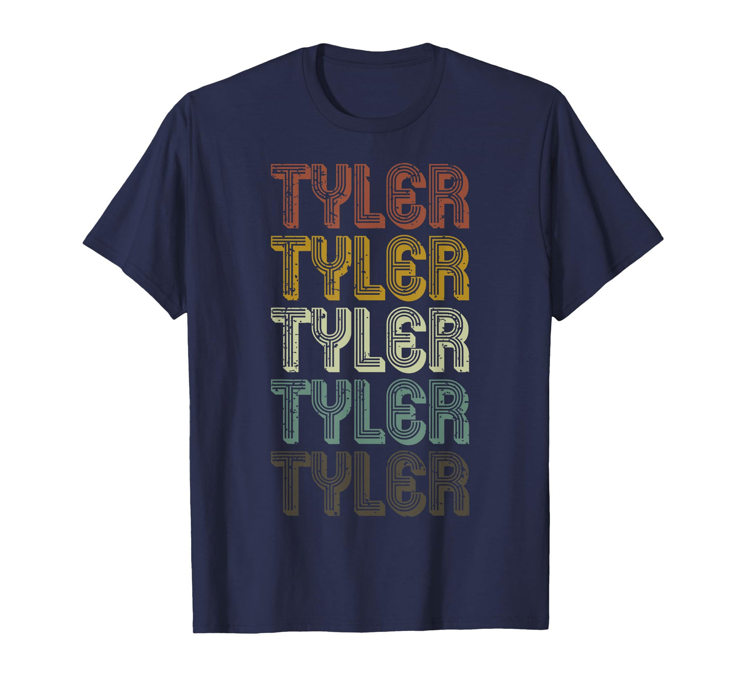 Retro Tyler First Name Personalized Tyler Groovy Vintage T-Shirt