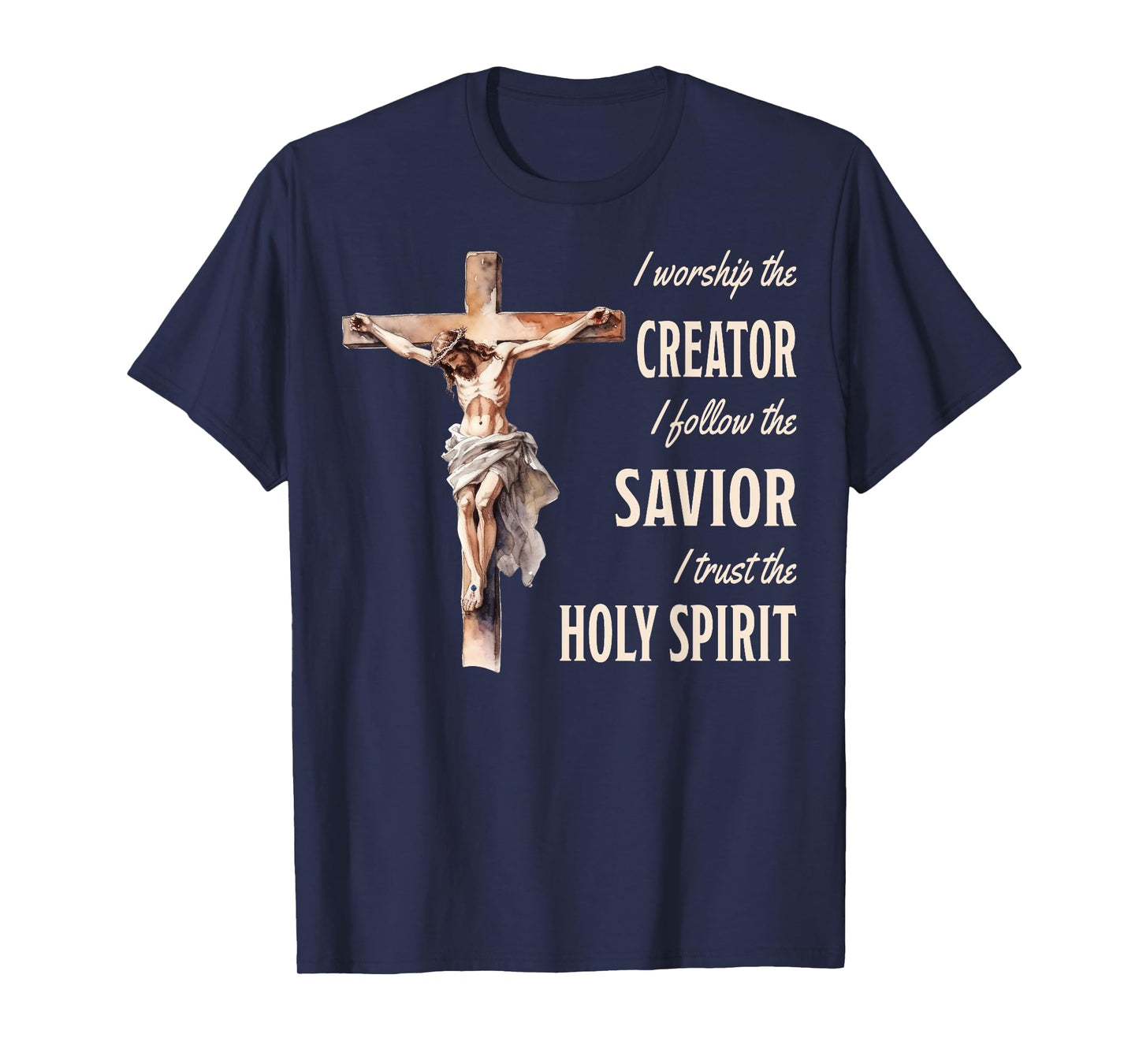 I Follow The Savior Jesus On The Cross Christian T-Shirt