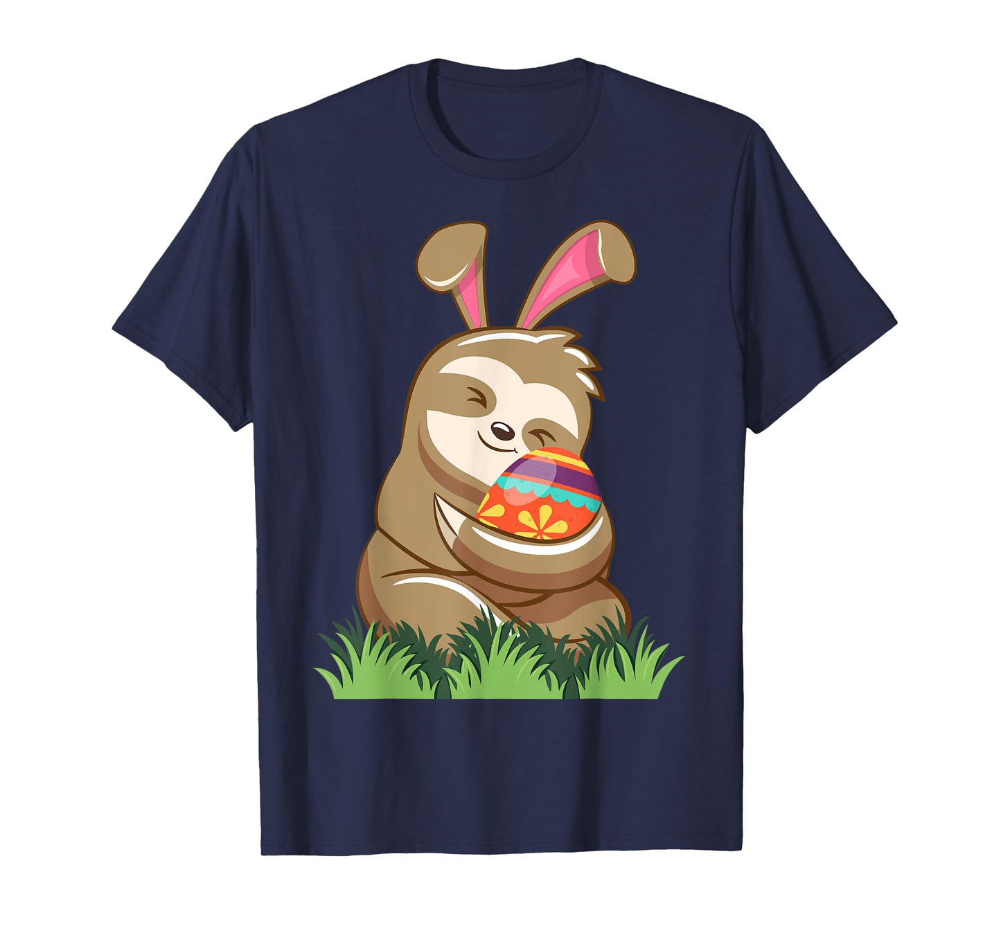 Easter Sloth Bunny Tee Easter Basket Eggs Hunting Sloth T-Shirt