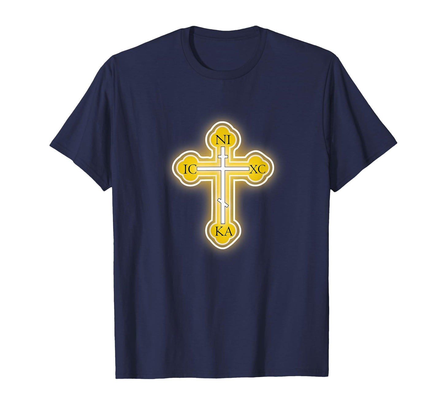 Russian Greek Christian Gift Easter Orthodox Cross T-Shirt