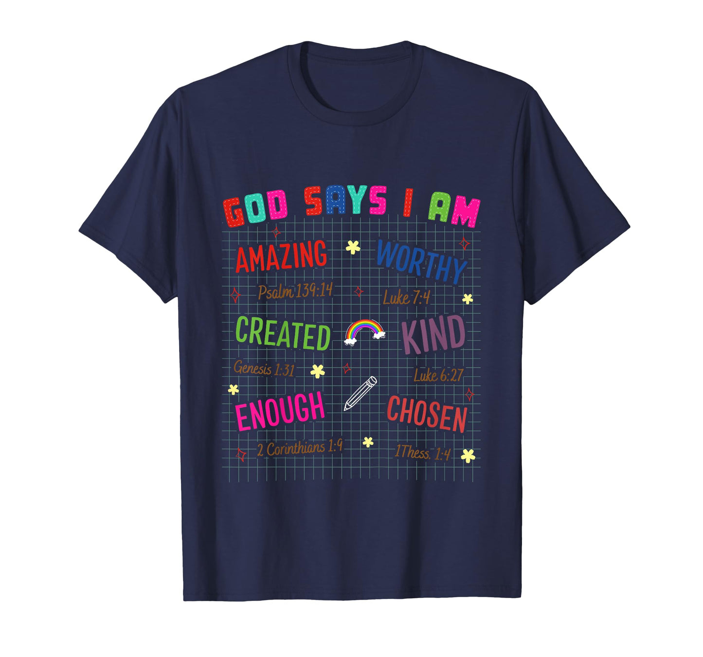 Kids Christian Lovers God Says I Am Faith Kids God Says I Am T-Shirt
