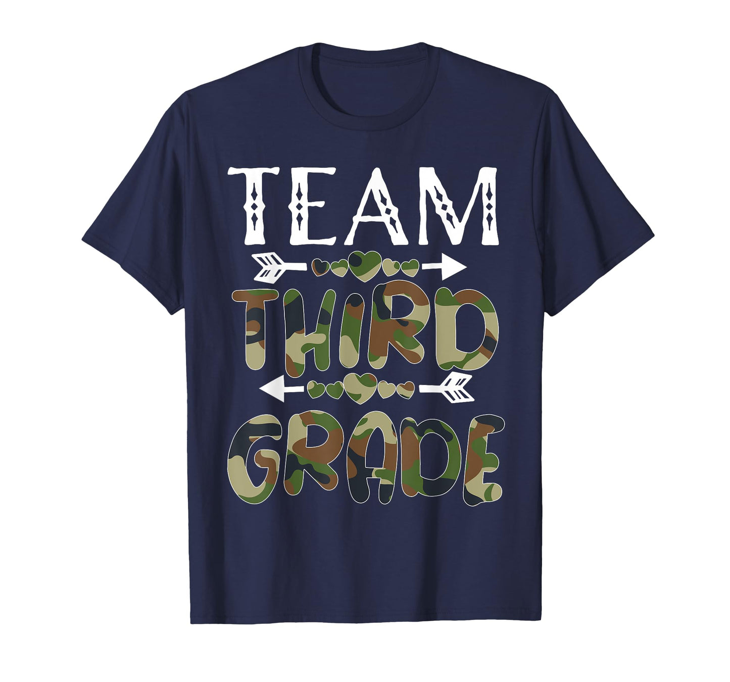 Team Third Grade Back To School 1st Day Camo Teachers T-Shirt