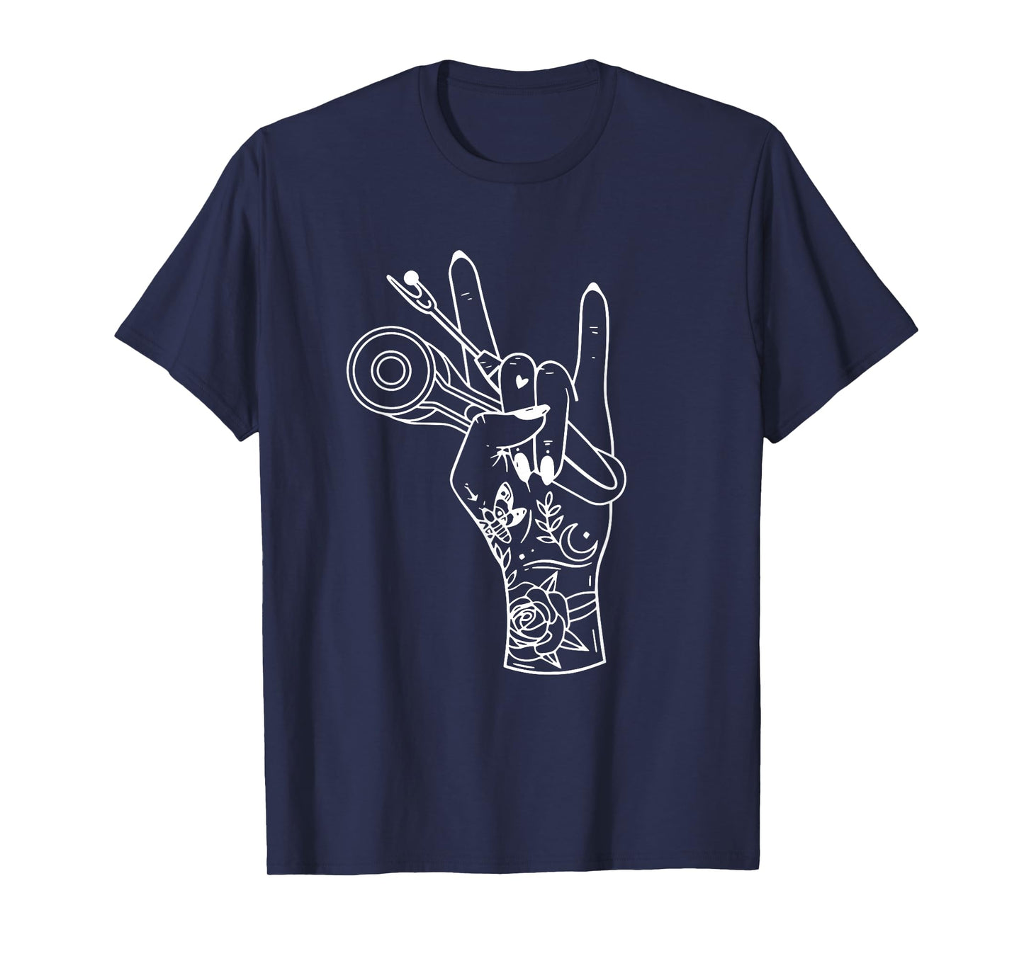 Tattooed Rock Hand Sewing Lovers Mom - Sewing Rock T-Shirt