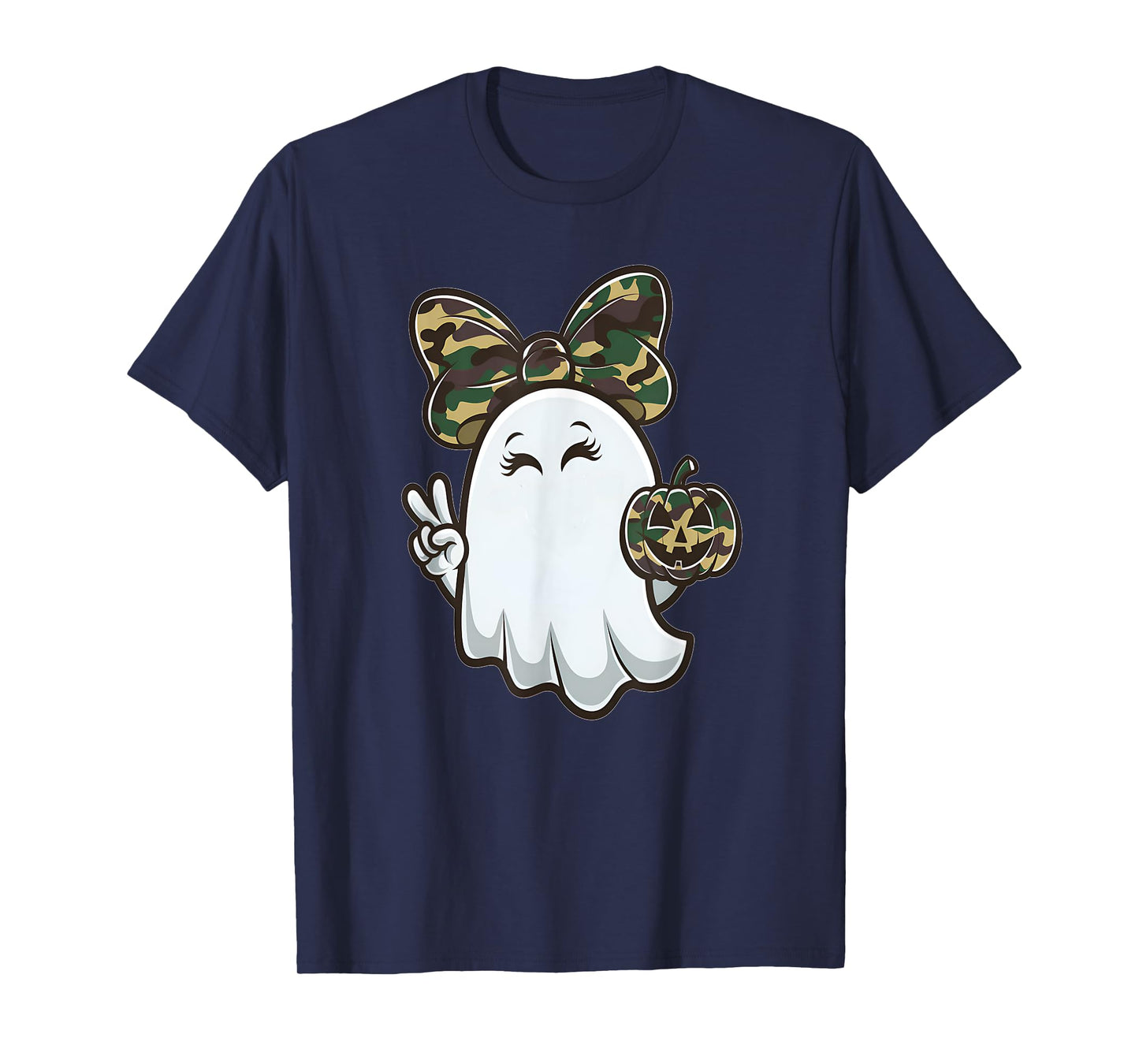 Funny Hello Hunting Season Halloween Camouflage Camo Ghost T-Shirt