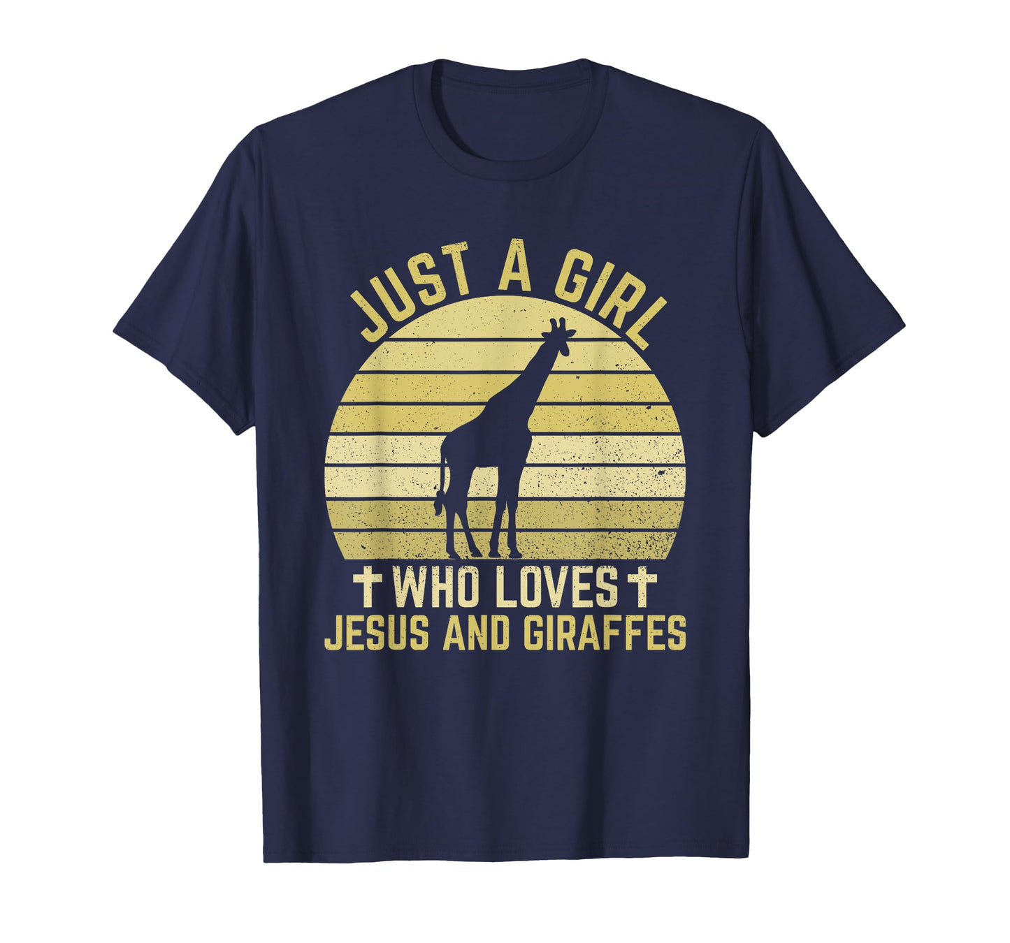 Jesus And Giraffes - Christian Girl And Women T-Shirt