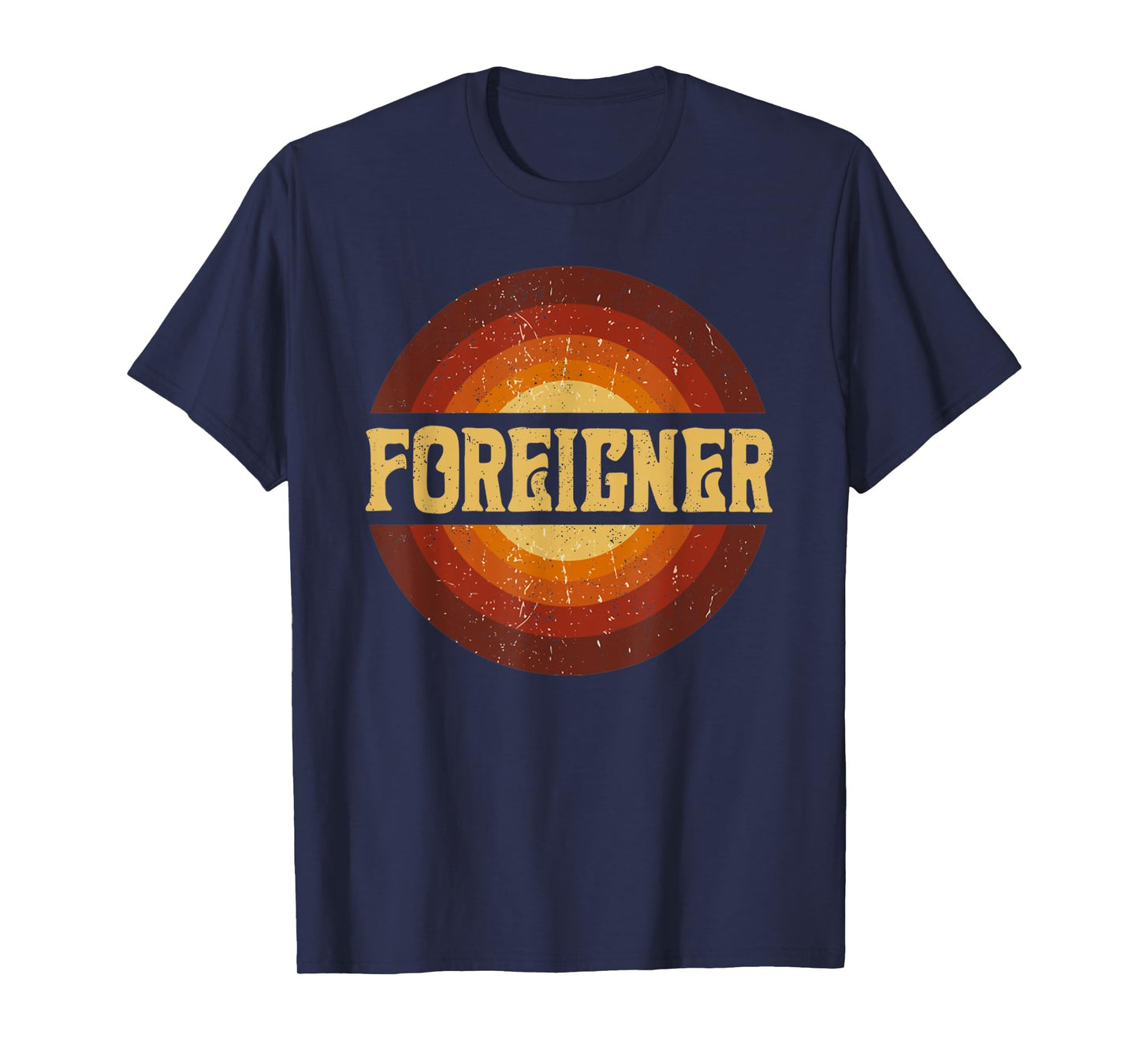 Proud To Foreigner Be Personalized Name Styles 80s Vintage T-Shirt