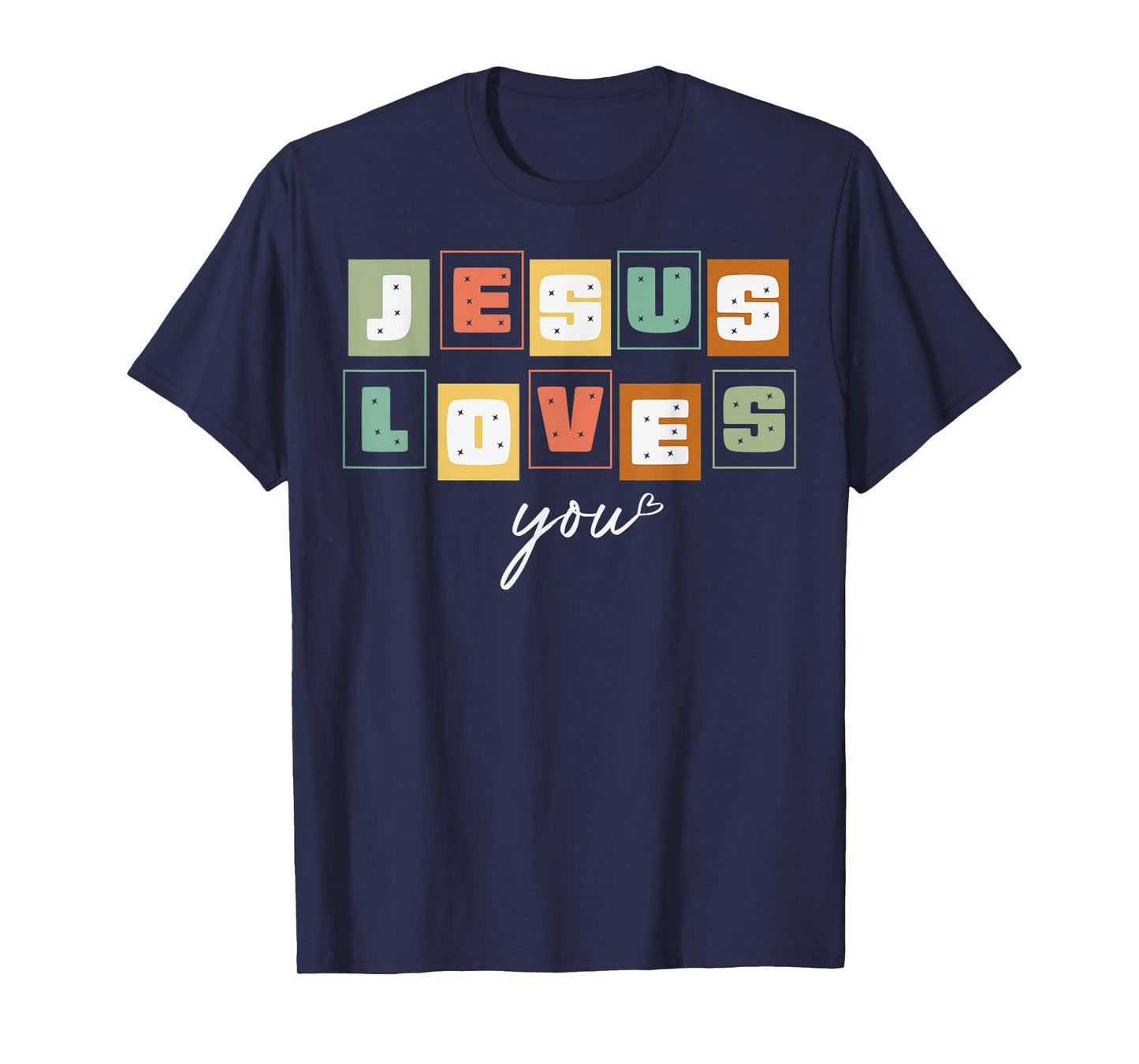 Jesus Loves You Christian Faith Retro Vintage T-Shirt