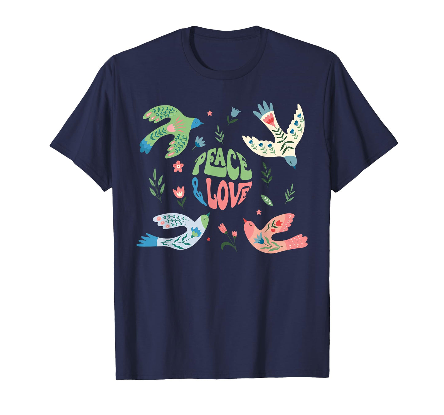 Groovy World Peace Day Peace Bird International Day of Peace T-Shirt
