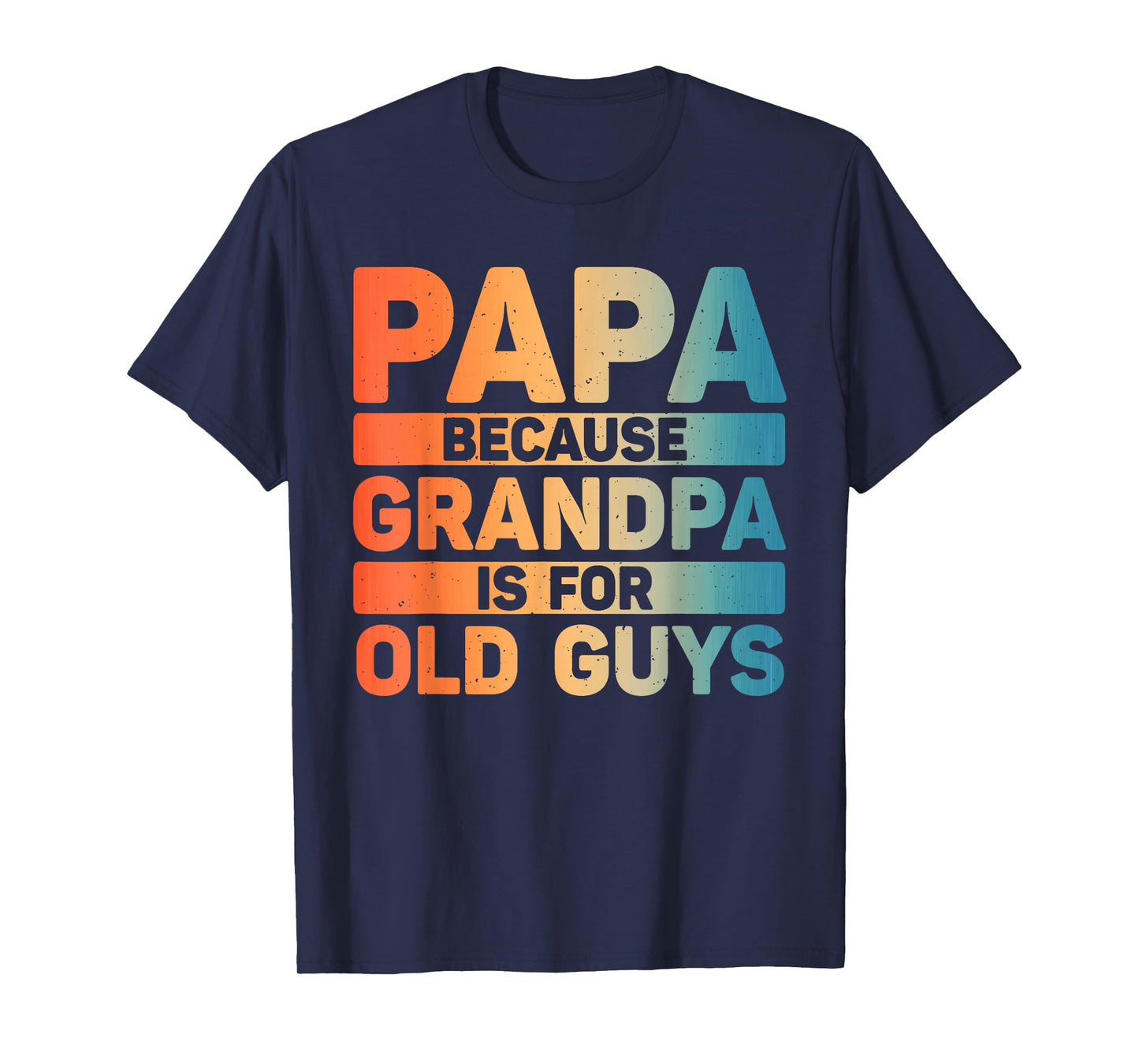 Papa Art for Grandpa Men from Grandkids Father's Day Papa T-Shirt