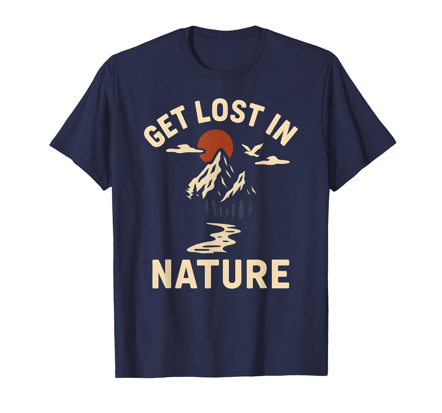 Creation Get Lost in Nature Vintage Mens Christian Religious T-Shirt