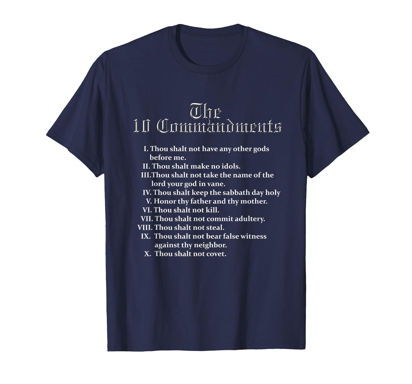 10 Commandments T-Shirt