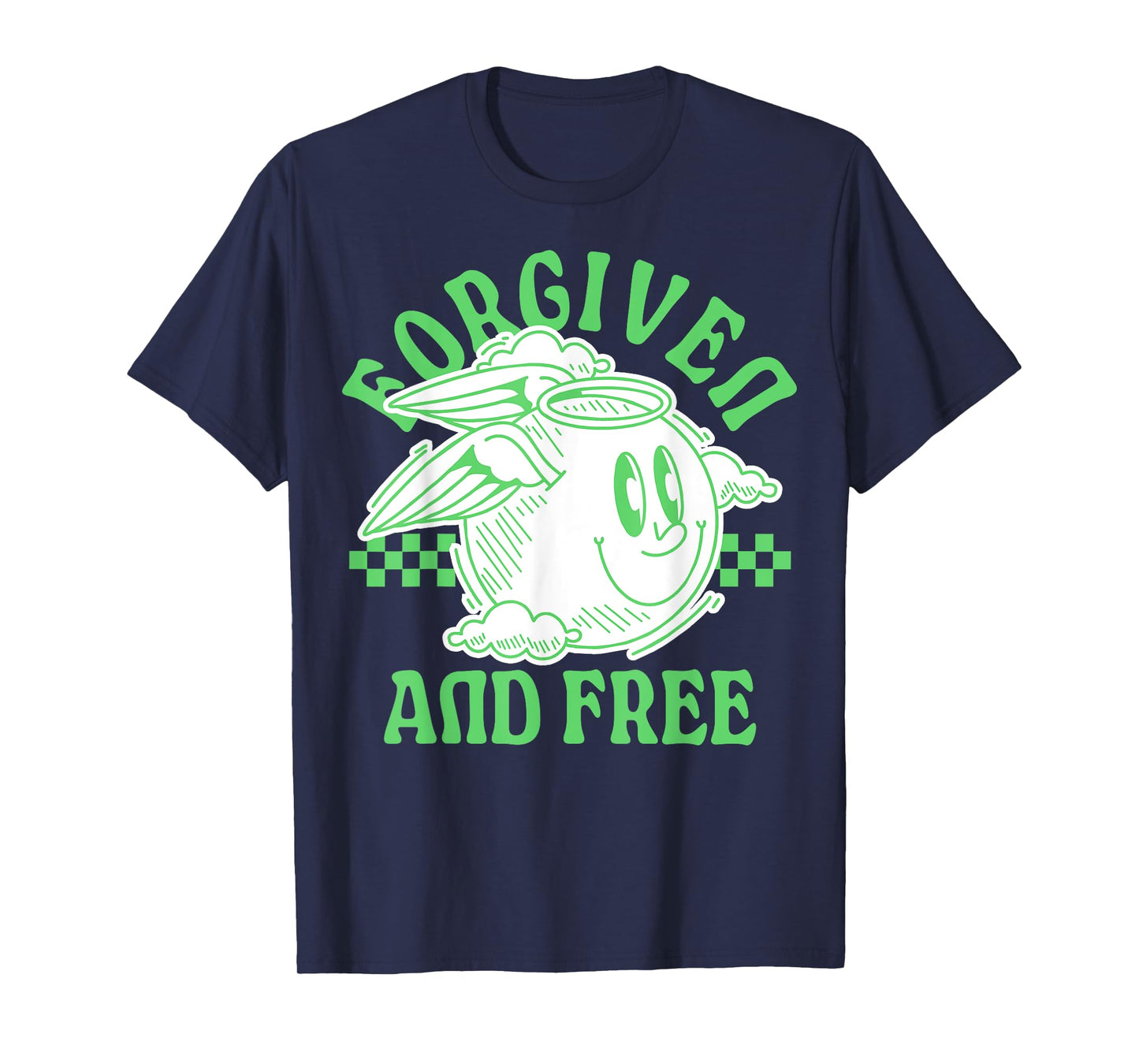 Forgiven and Free - Christian Bible Verse Faith T-Shirt