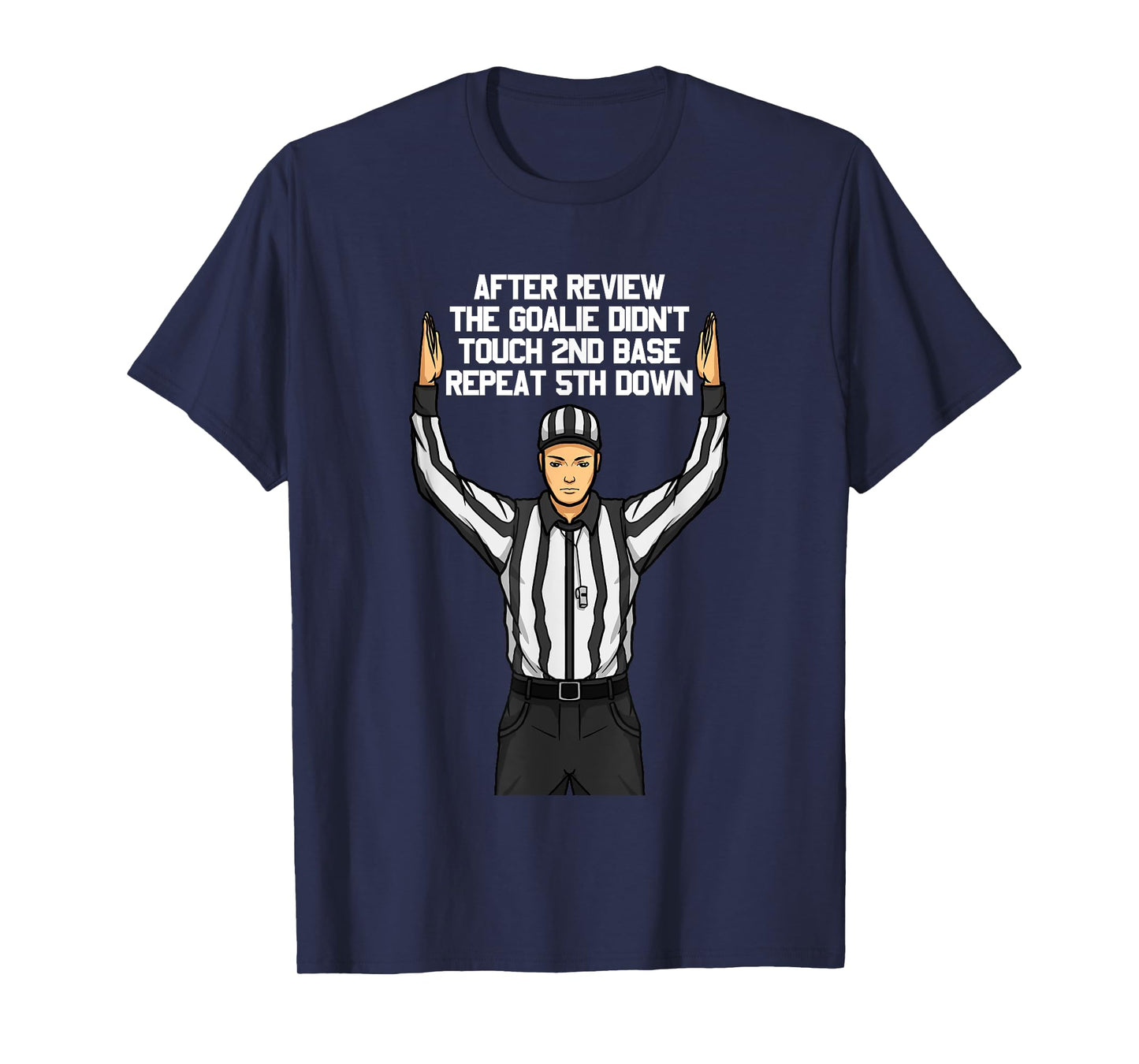 After Review Football Referee Funny Clueless Sports Fan T-Shirt