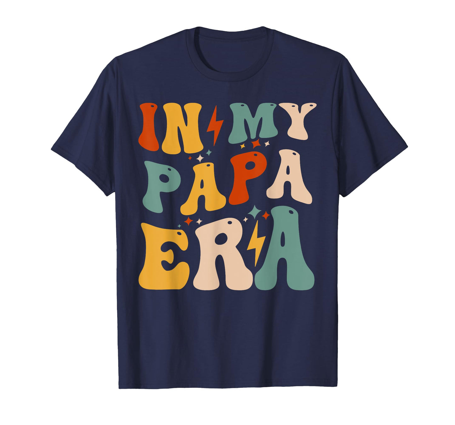 Retro Groovy In My Papa Era Funny Father's Day For Mens T-Shirt
