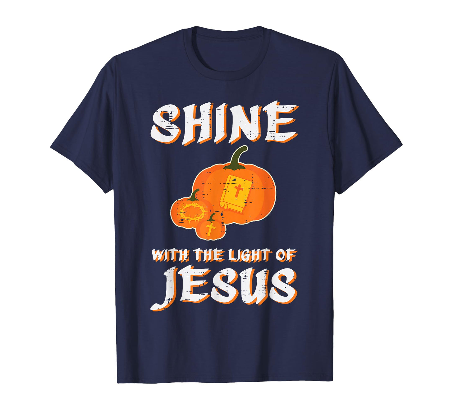 Halloween Christian Shine Light Jesus Costume Men Women Kids T-Shirt