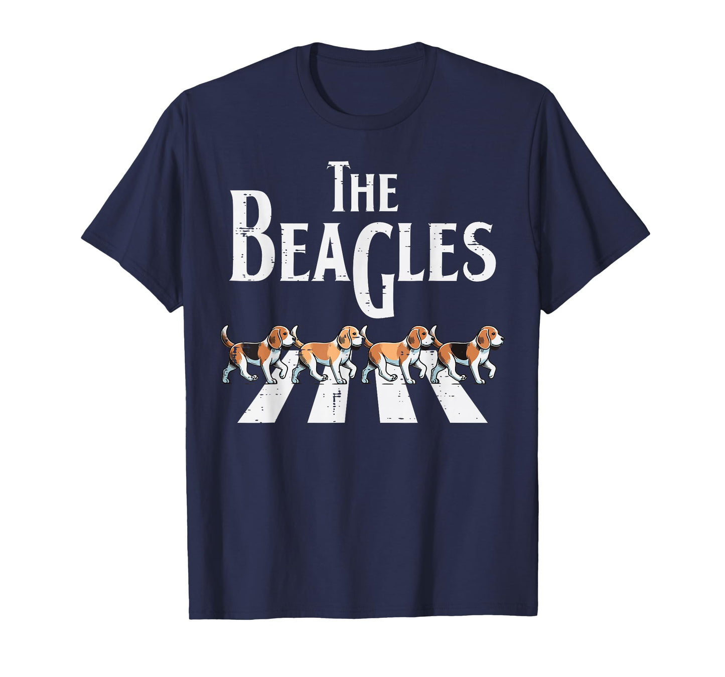 The Beagles Dogs Crossing Funny Saying Parody Men Women Kids T-Shirt