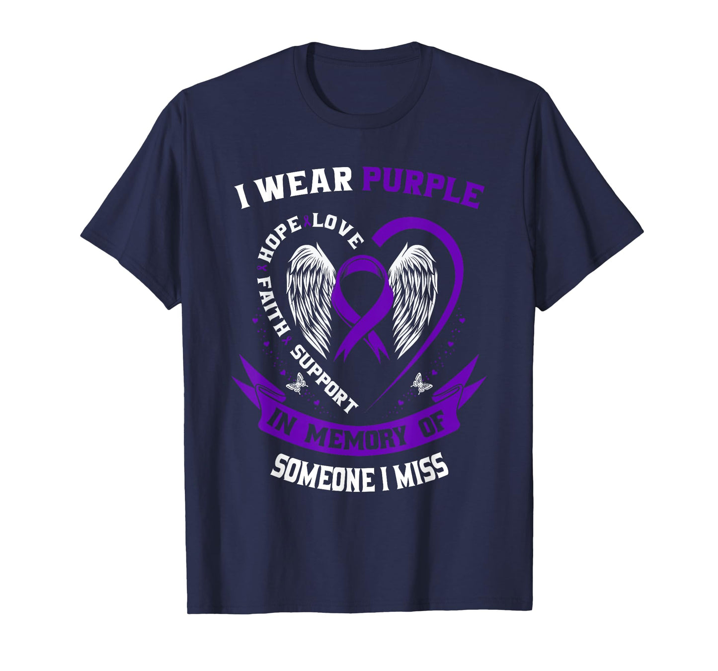 Pancreatic Cancer Awareness Shirt Someone I Miss Memorial T-Shirt