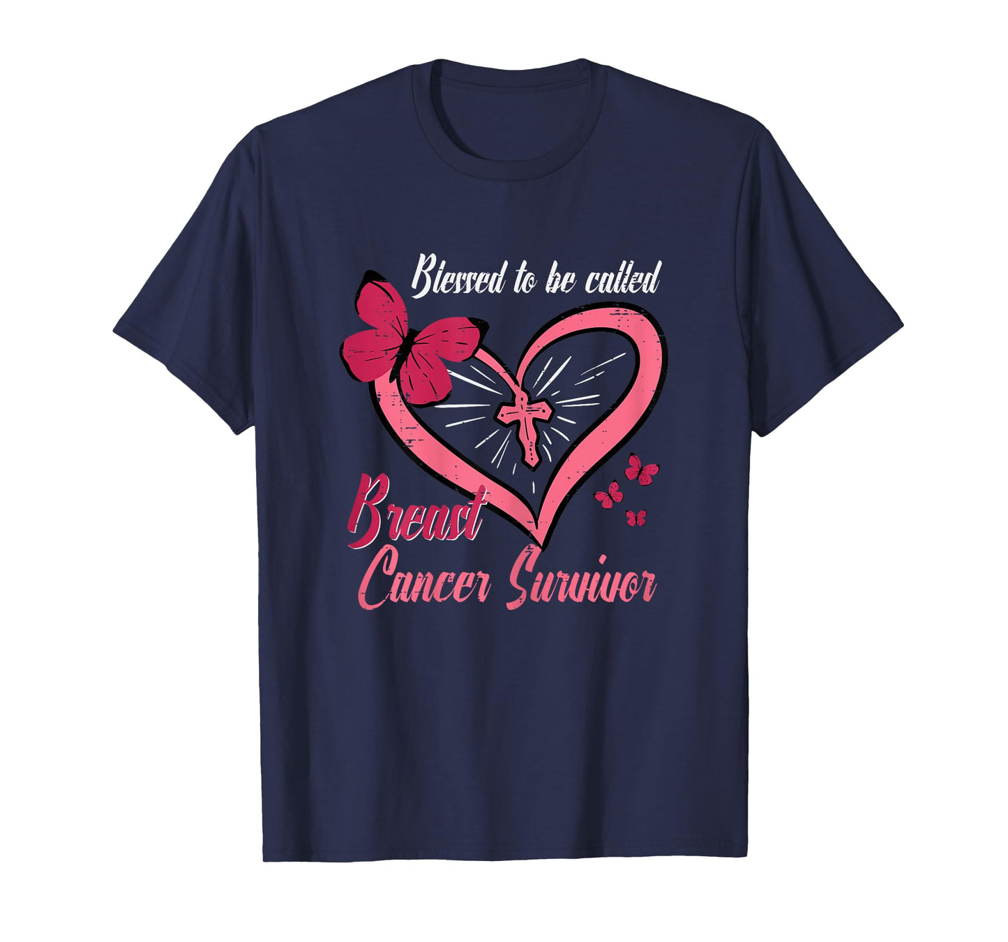 Blessed To Be Called Breast Cancer Survivor Christian Women T-Shirt