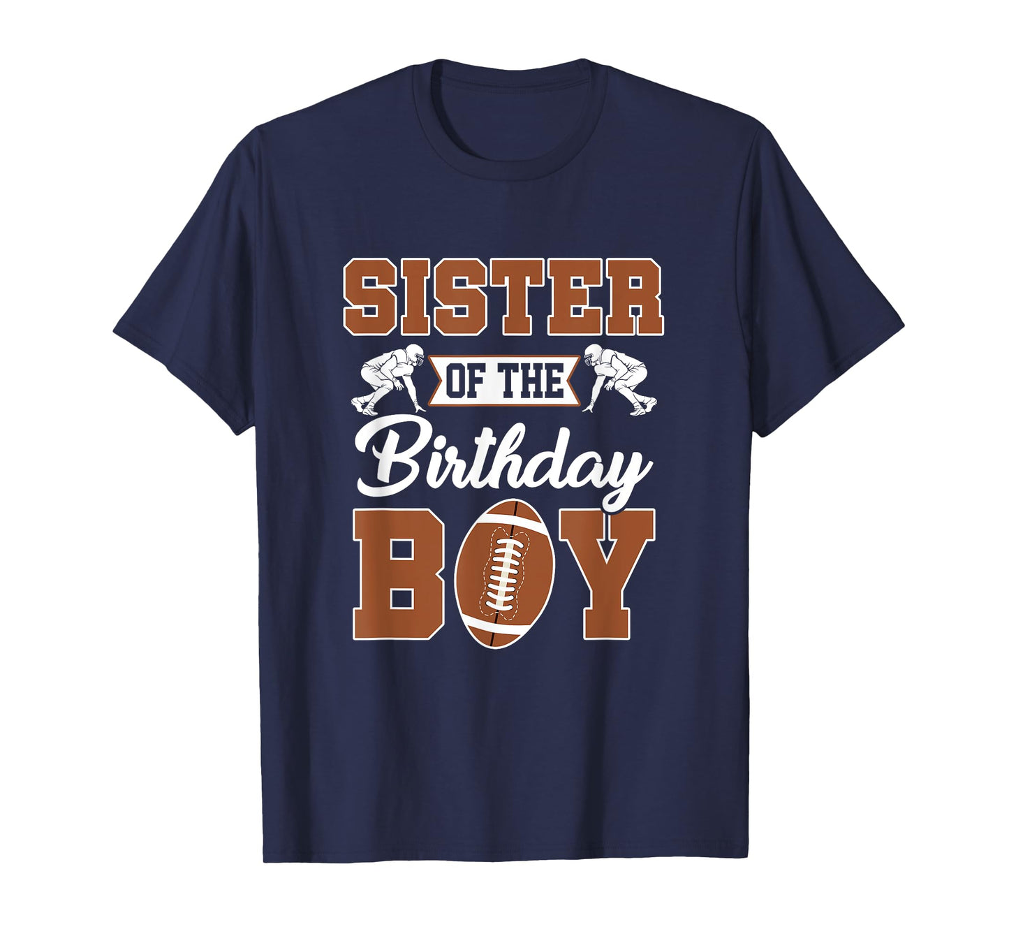 Sister Of The Birthday Boy Football Party Family Matching T-Shirt
