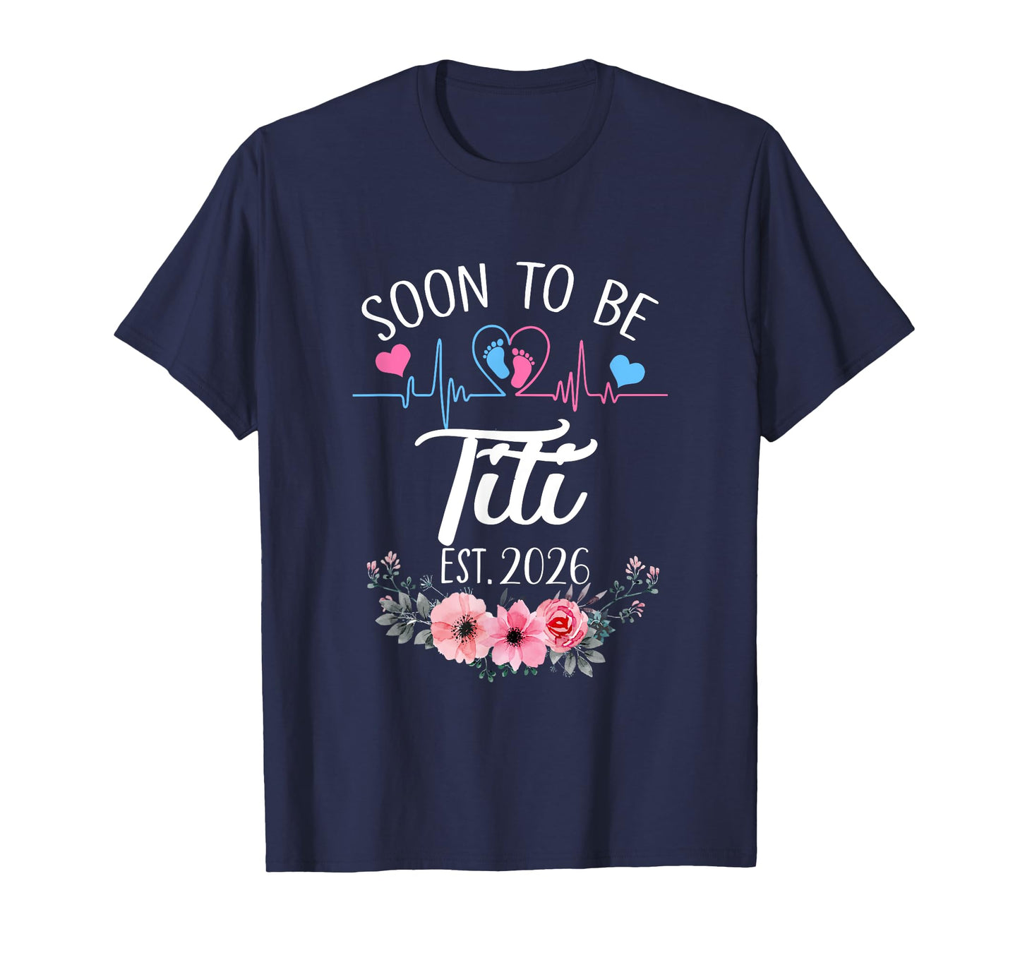 Soon To Be Titi 2026 First Time Pregnancy Announcement T-Shirt