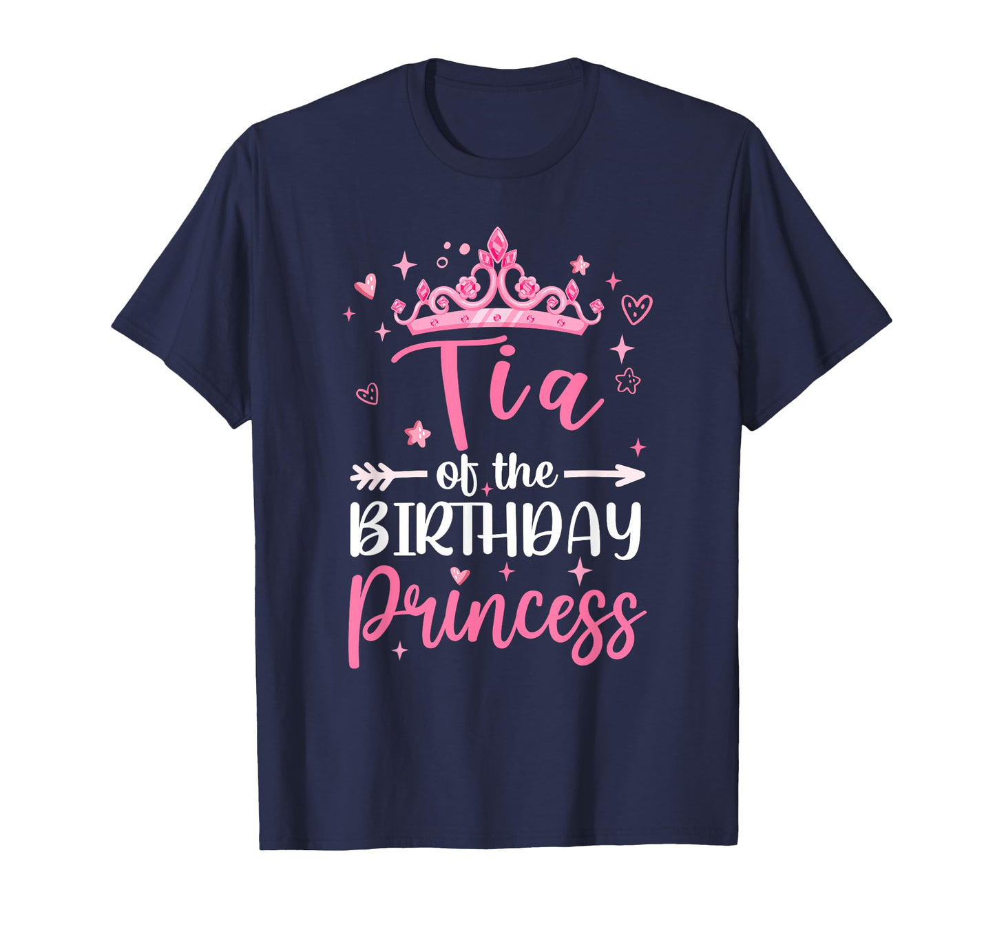 Tia Of The Birthday Princess Birthday Girl Kid Family T-Shirt