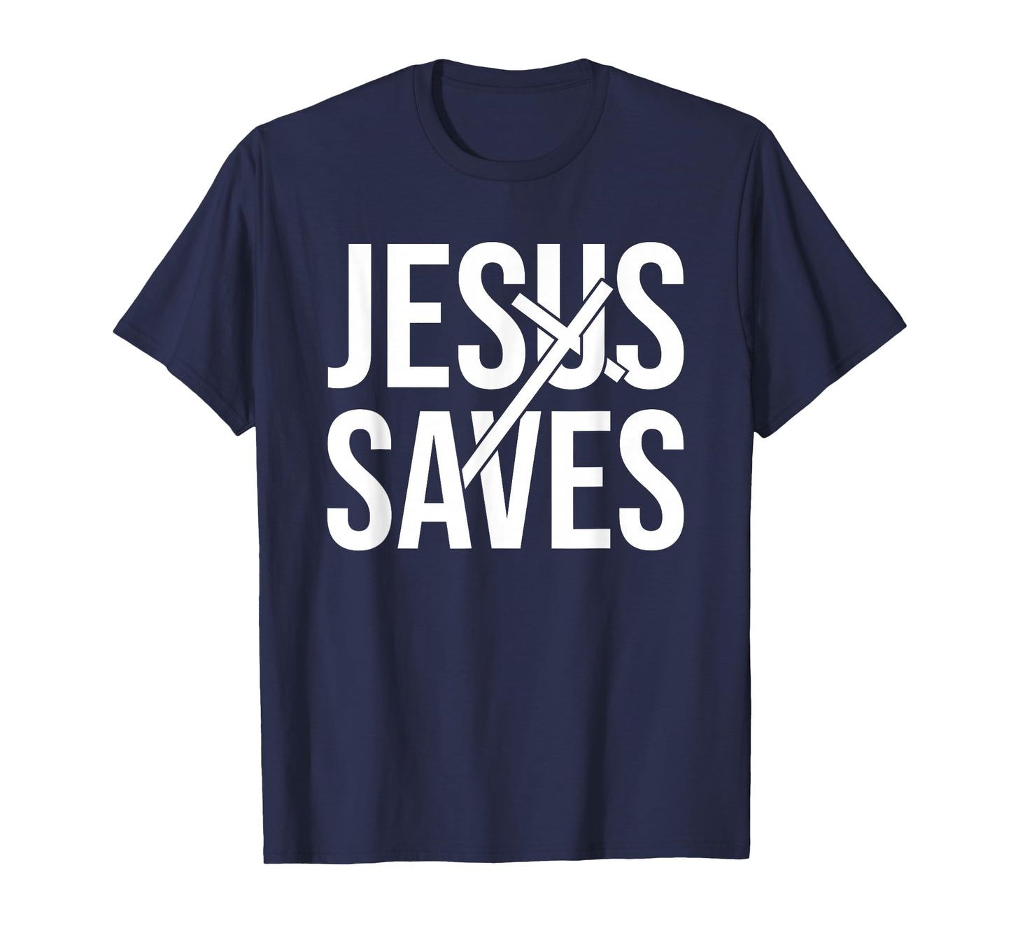 Cute Jesus Saves Christian - Inspirational Religious Faith T-Shirt