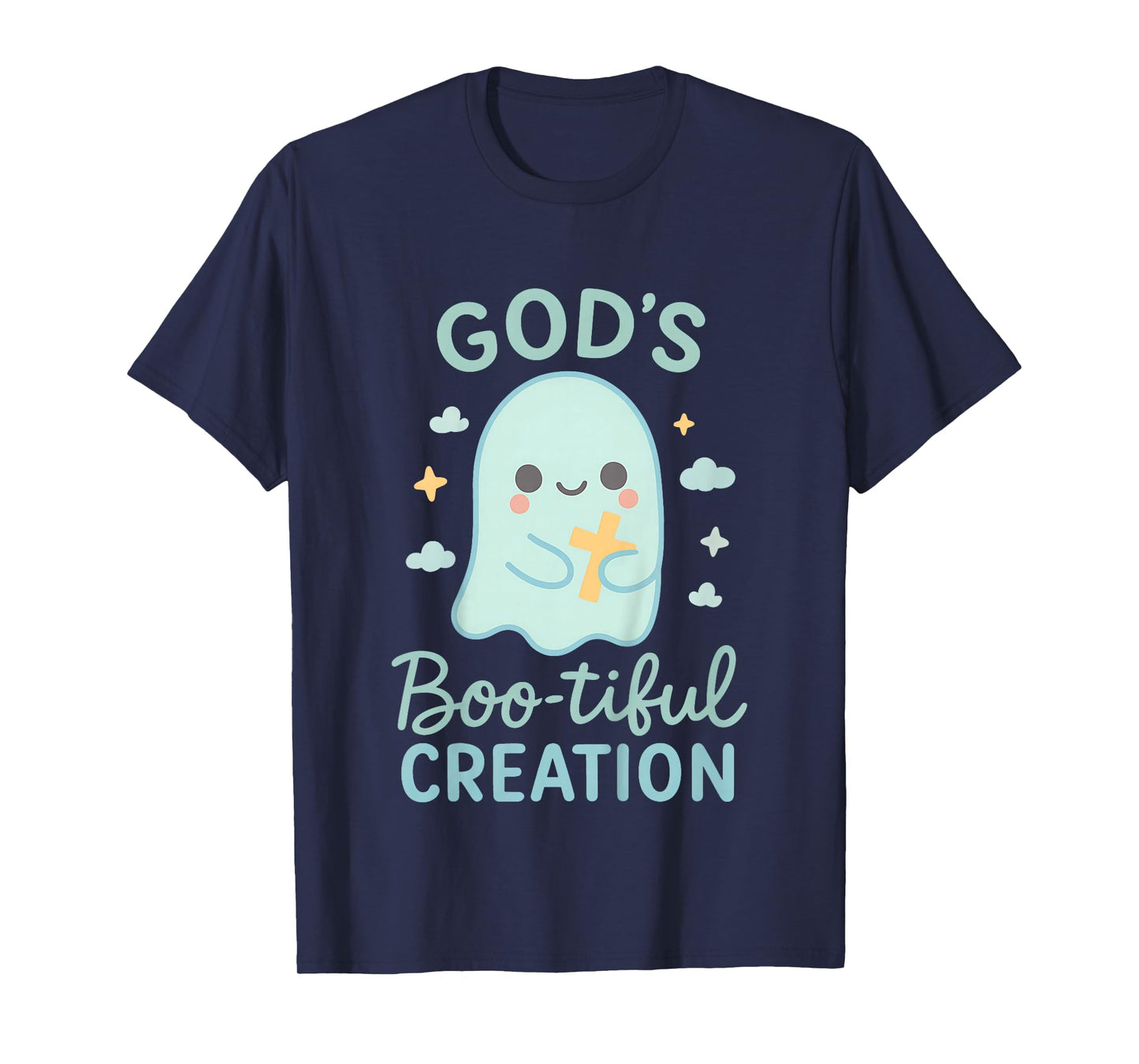 God’s Boo-Tiful Creation Cute Ghost Christian Kids Faith T-Shirt