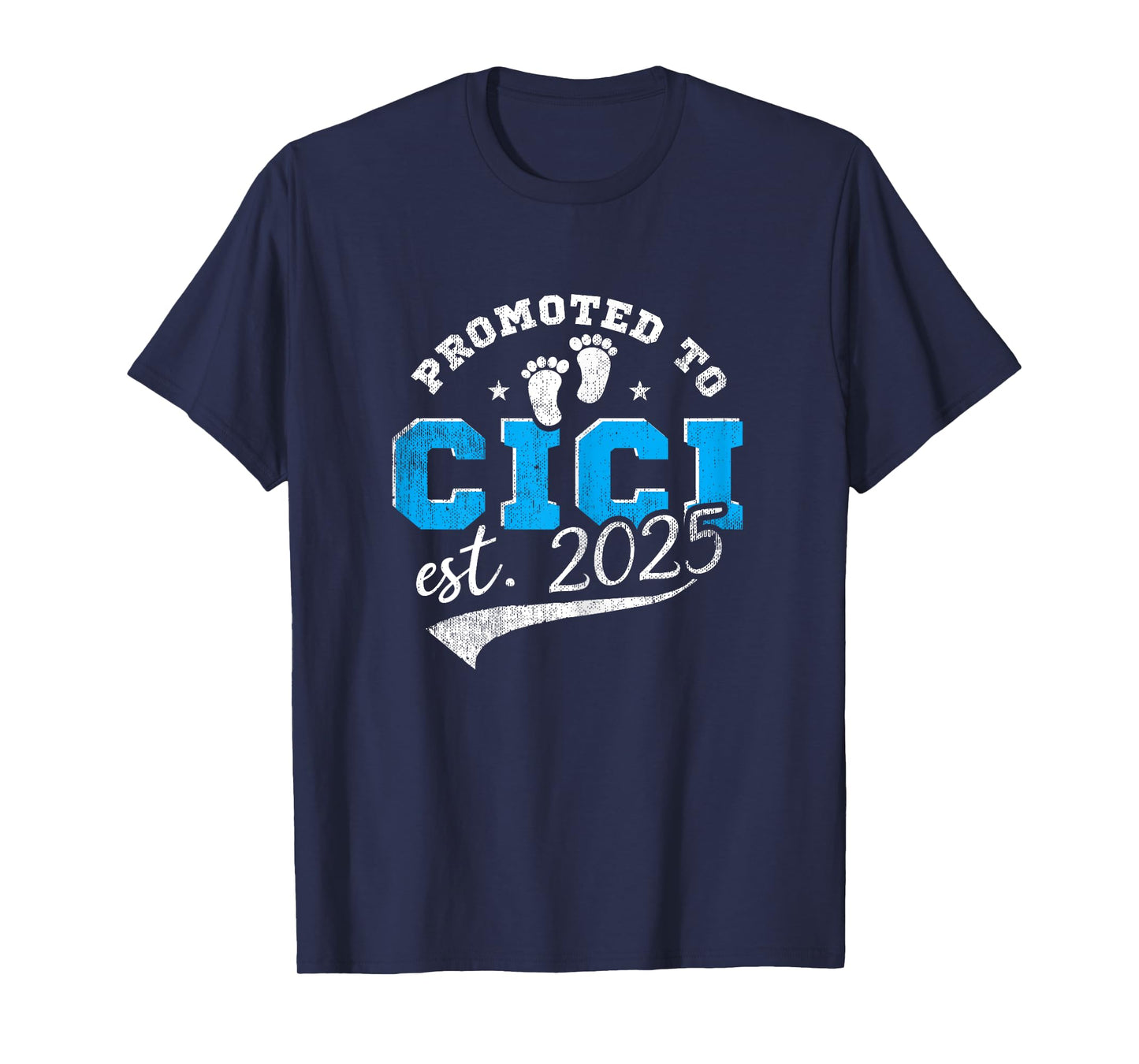 Promoted To Cici Est 2025 Proud New Grandma Vintage T-Shirt