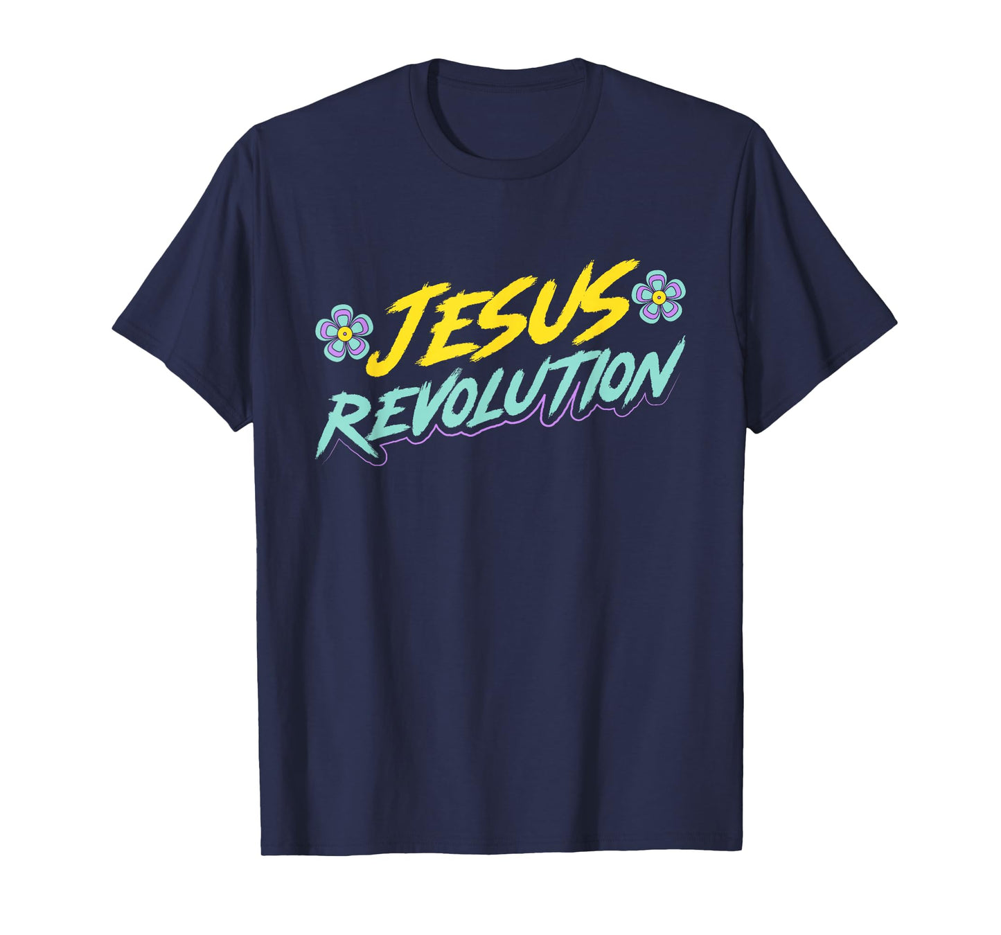 Jesus Revolution Faith Retro Groovy Christian T-Shirt
