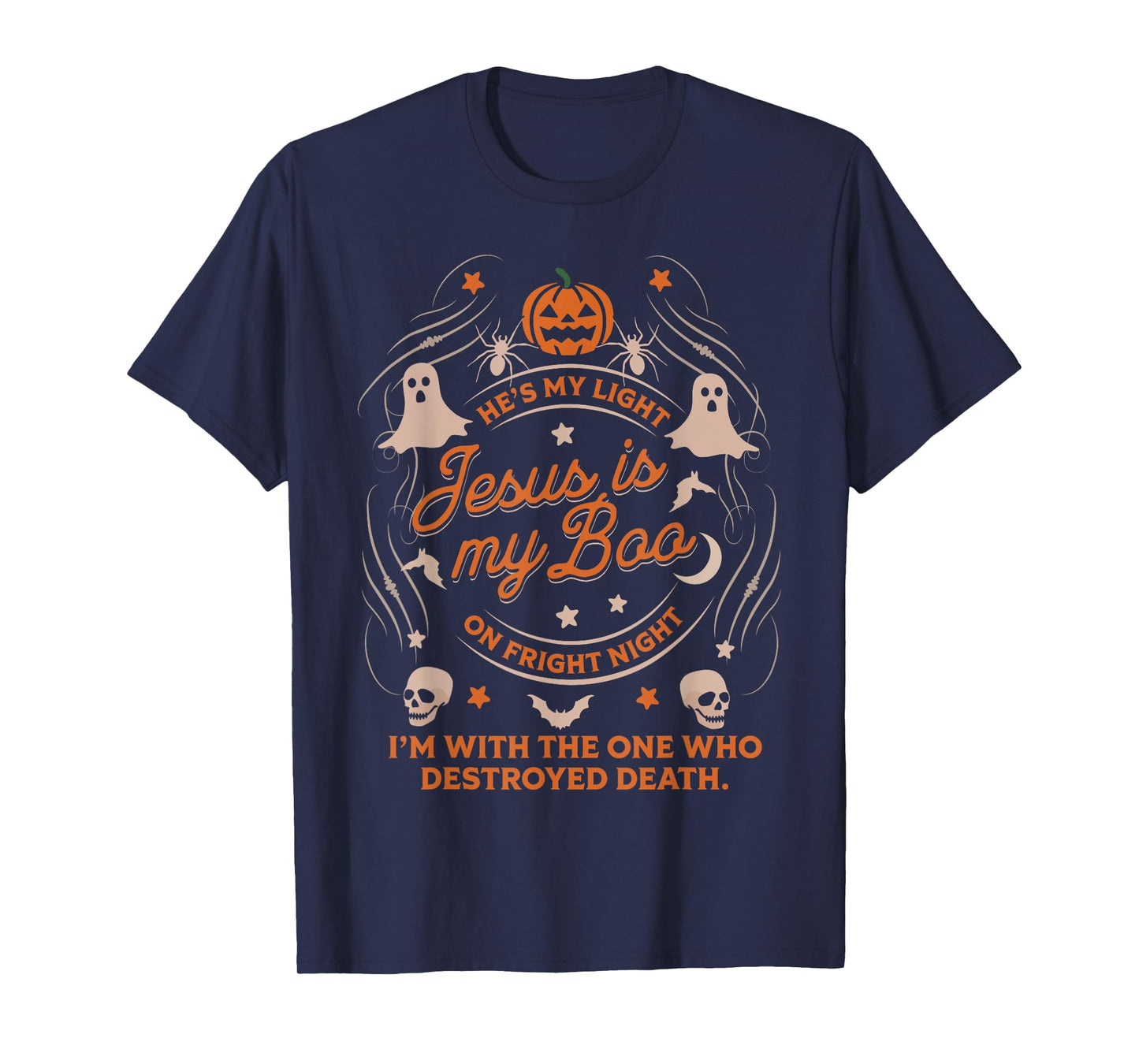 Jesus is My Boo Christian Halloween Funny God Faith Fall T-Shirt